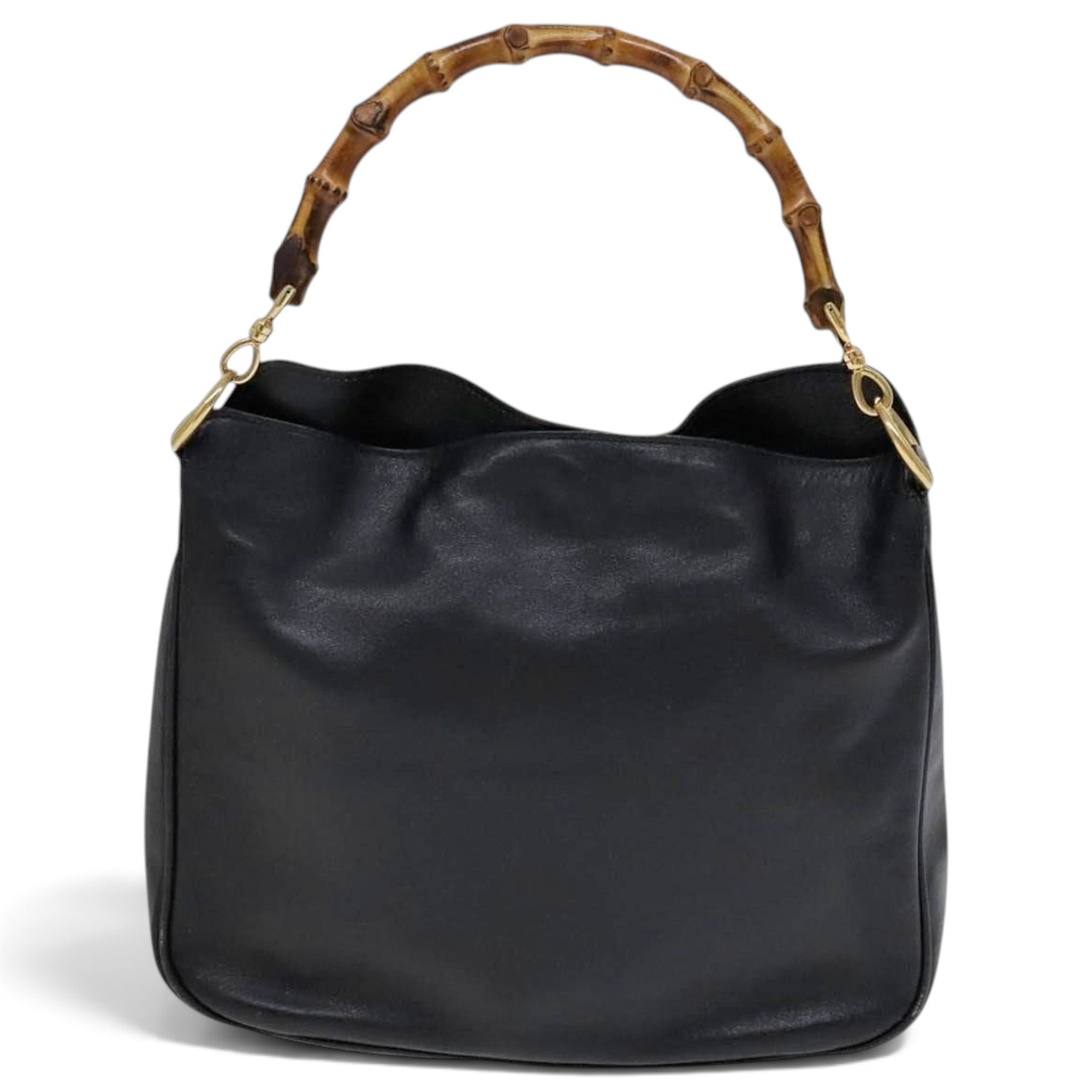 Bamboo leather handbag