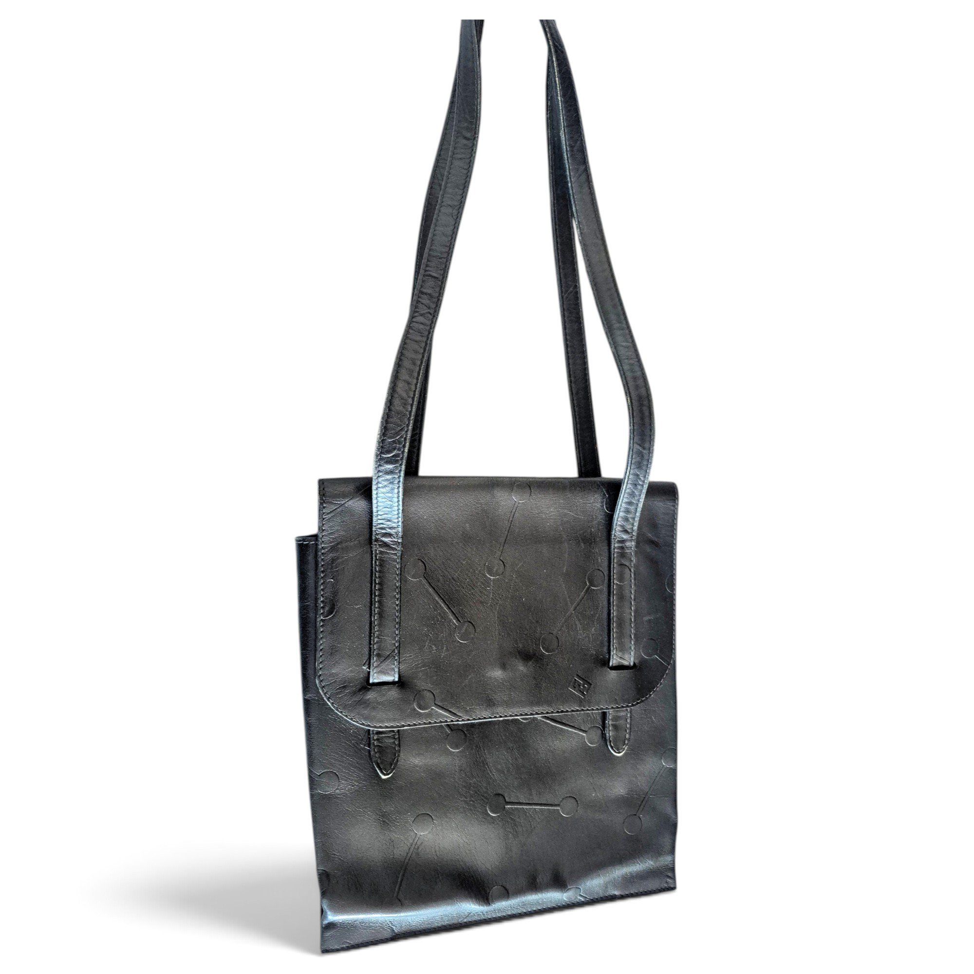 Leather clutch bag