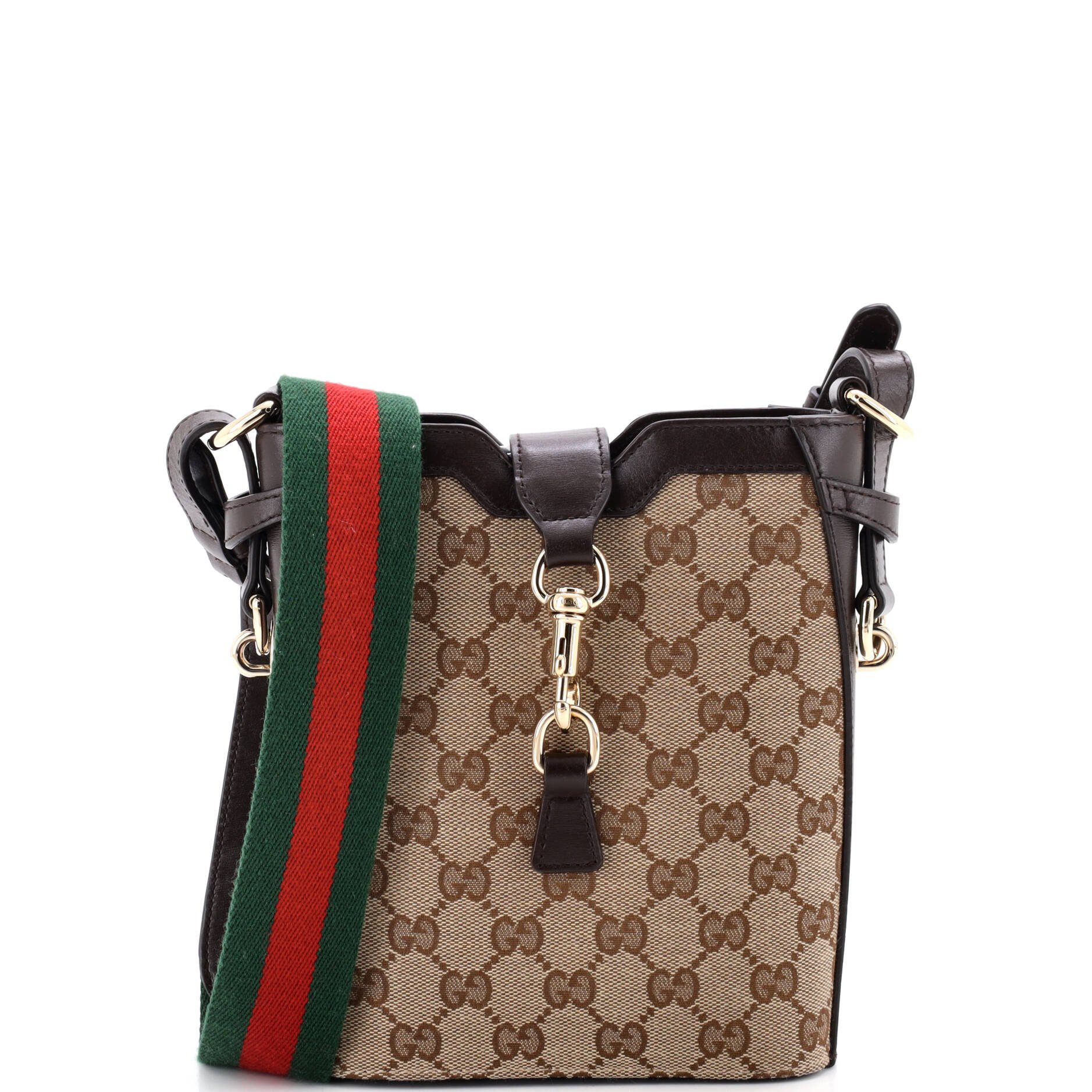 Bucket Bag GG Canvas with Leather Mini