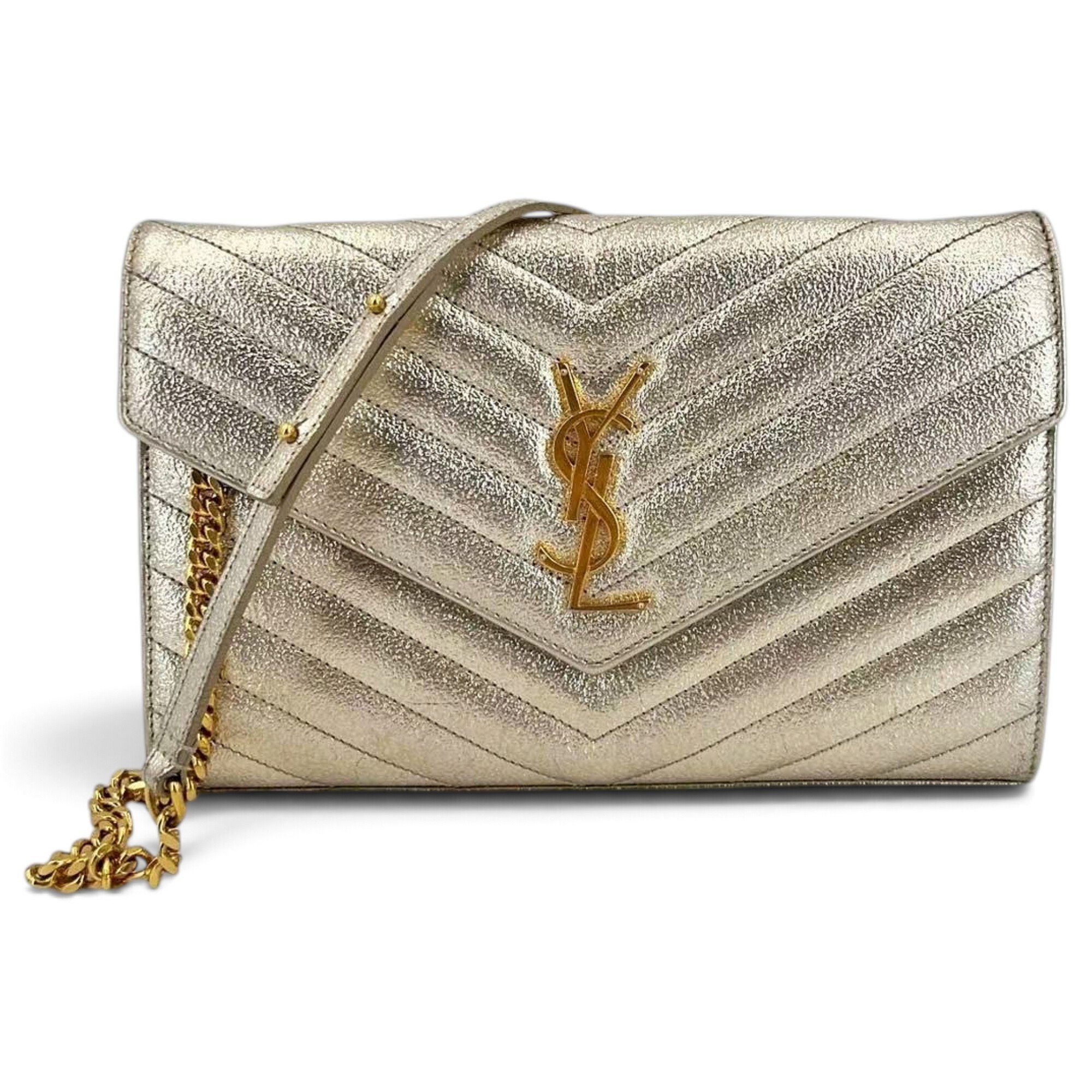 Saint Laurent Envelope leather handbag