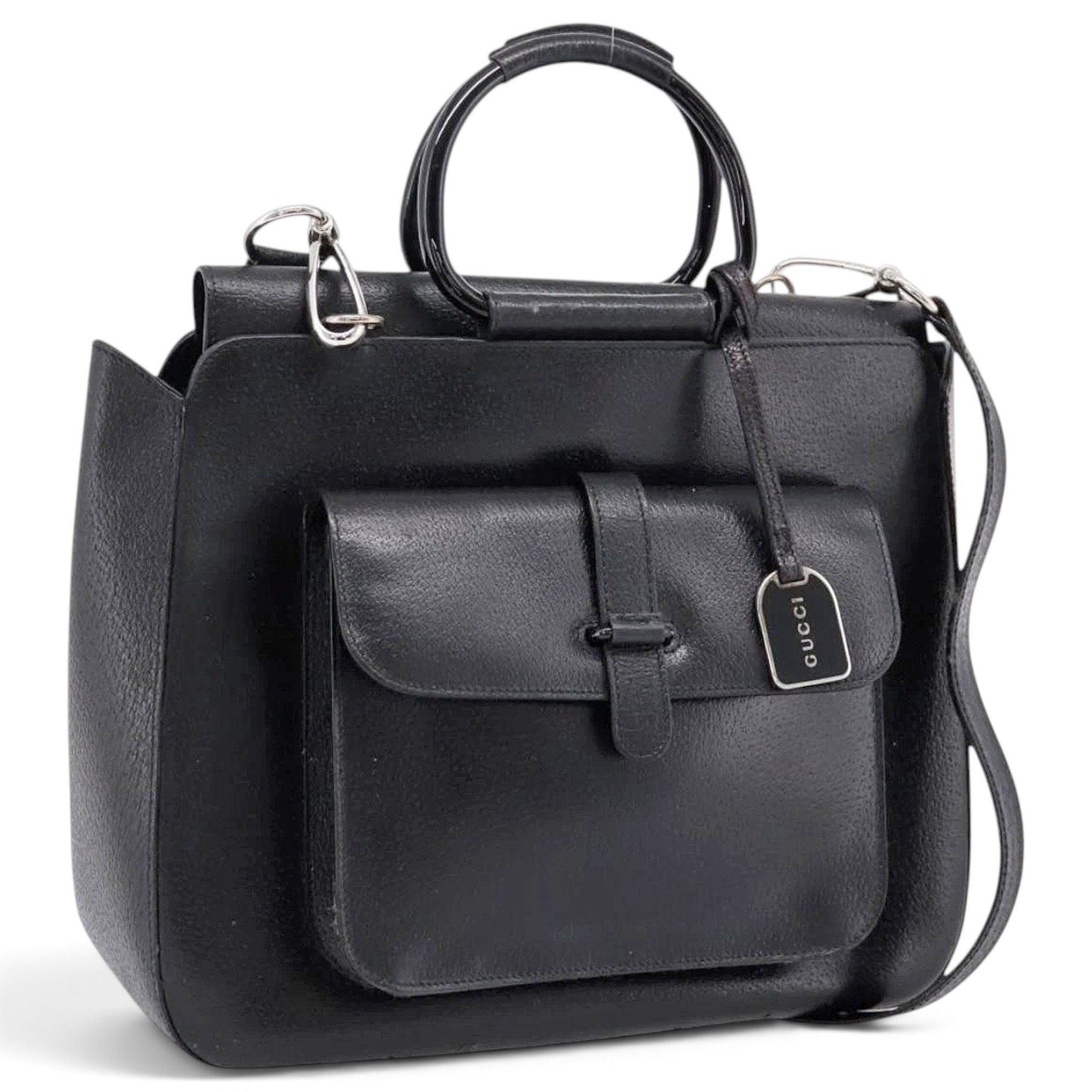 Leather handbag