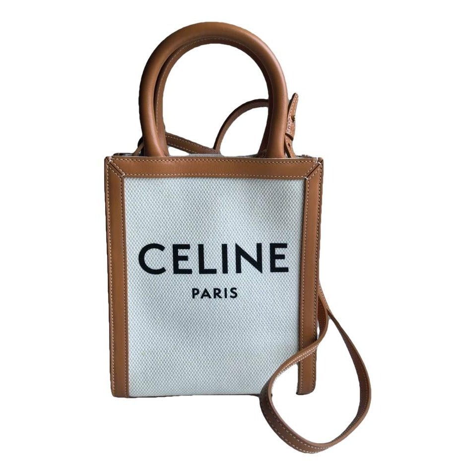 Cabas Vertical leather handbag