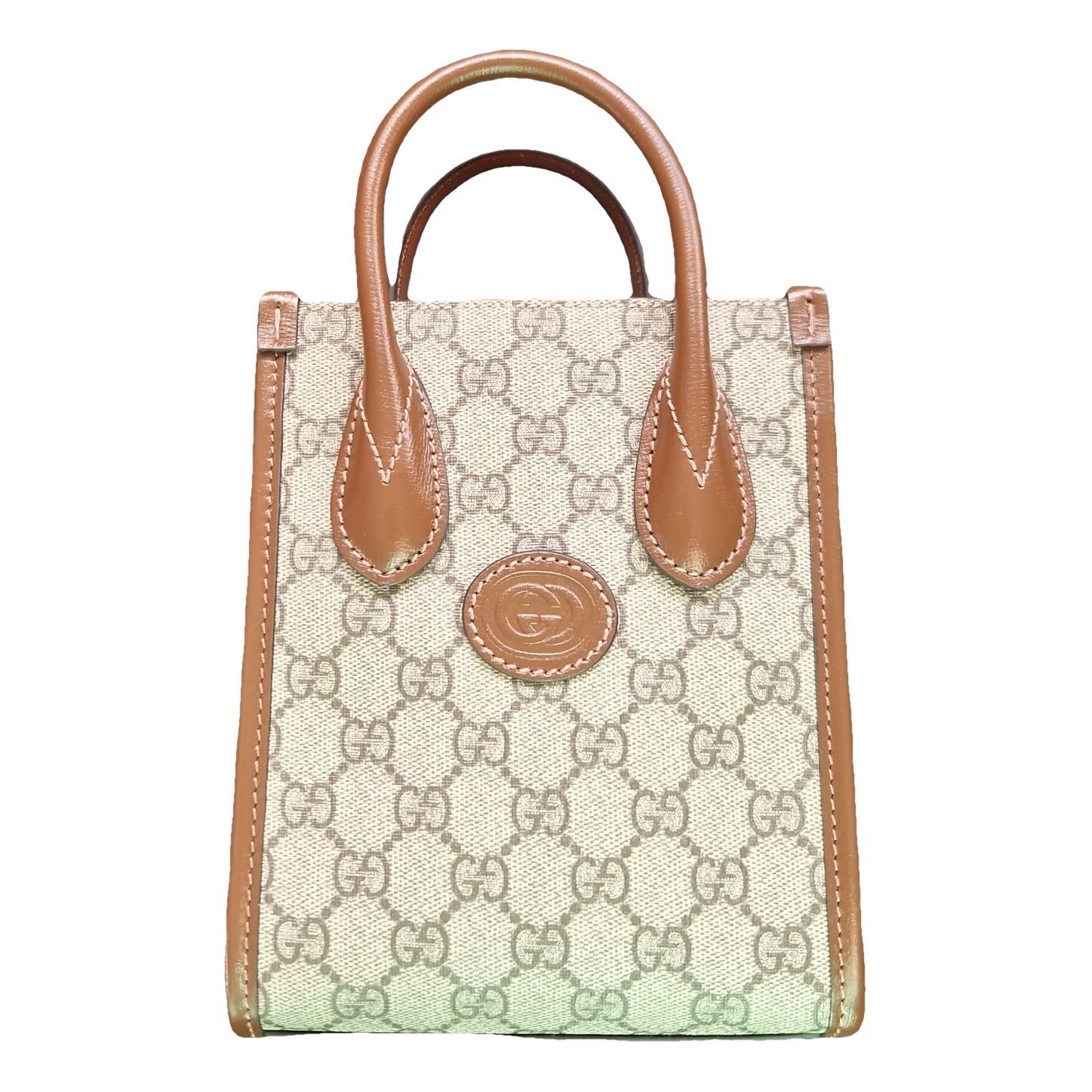 Leather clutch bag