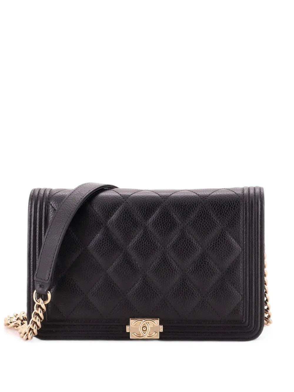 Boy Wallet on Chain Quilted Caviar crossbody bag