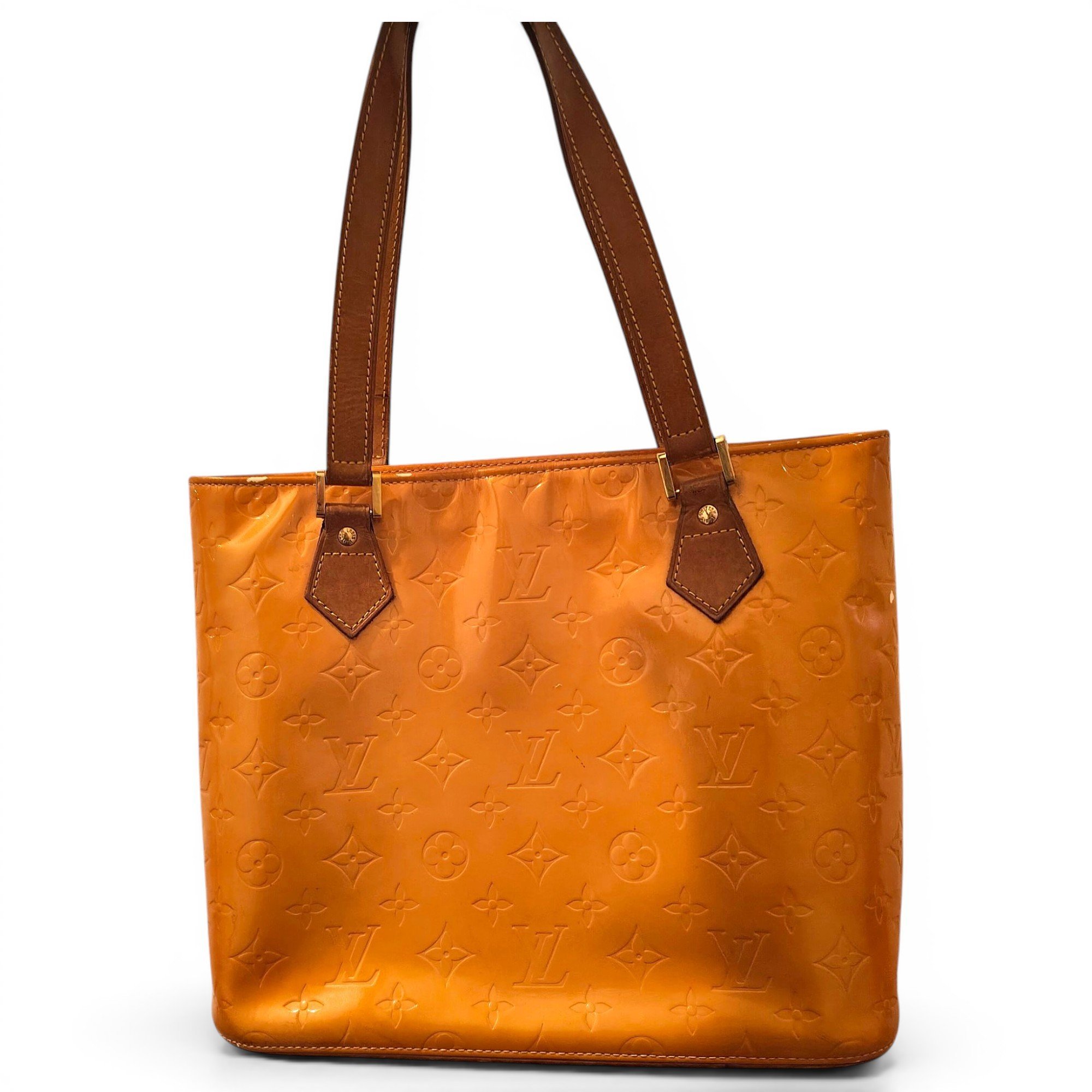 Houston patent leather tote