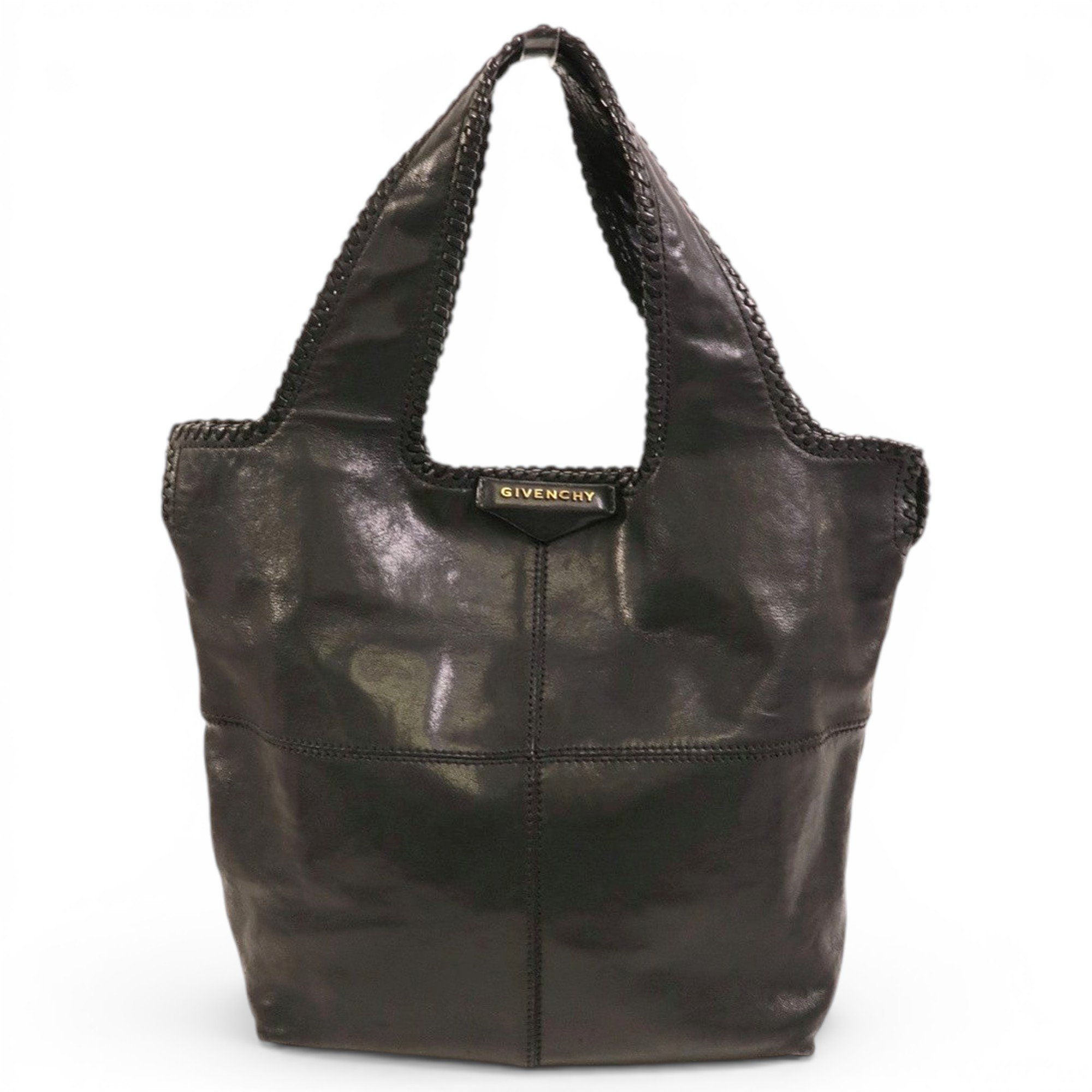 Leather tote