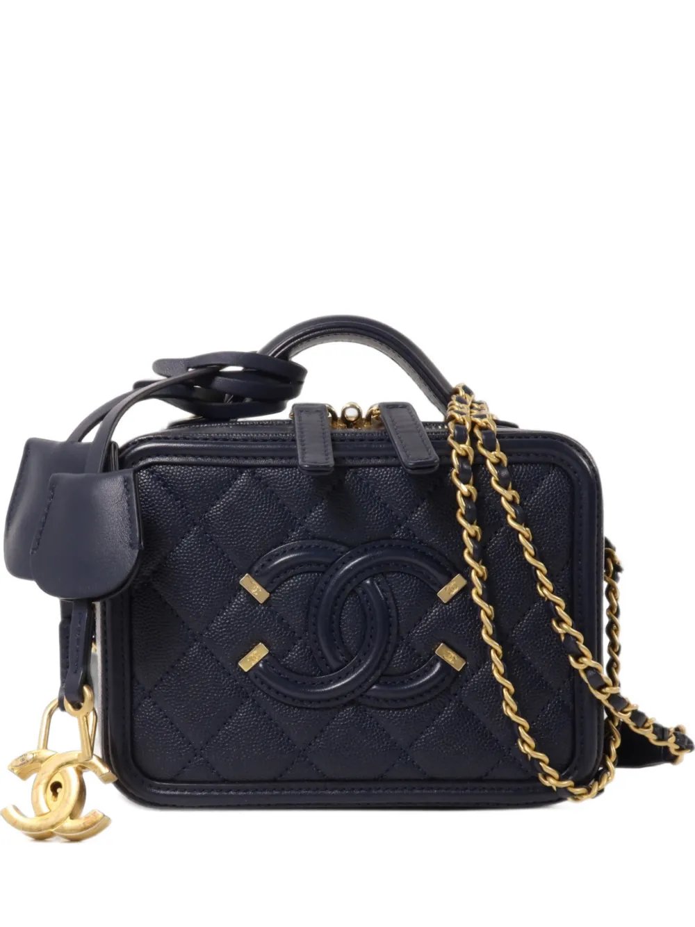 Filigree CC vanity case-shoulder bag