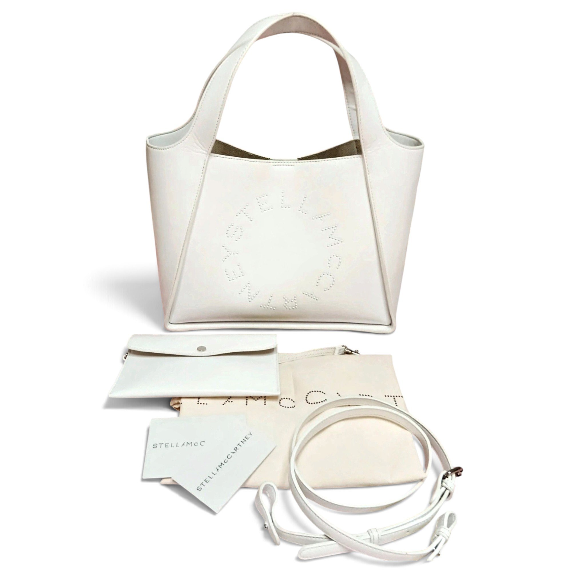 Logo vegan leather handbag