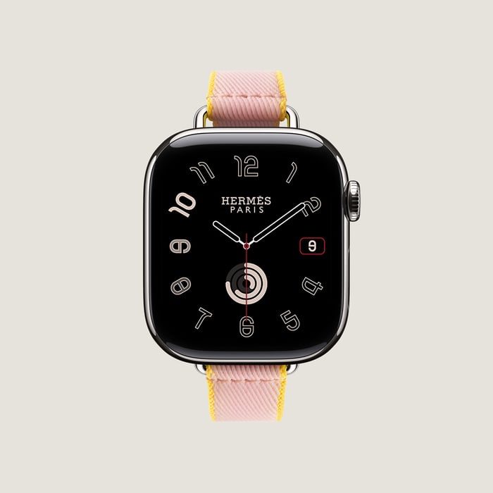 Band Apple Watch Hermès Single Tour 42 MM Twill Jump Attelage