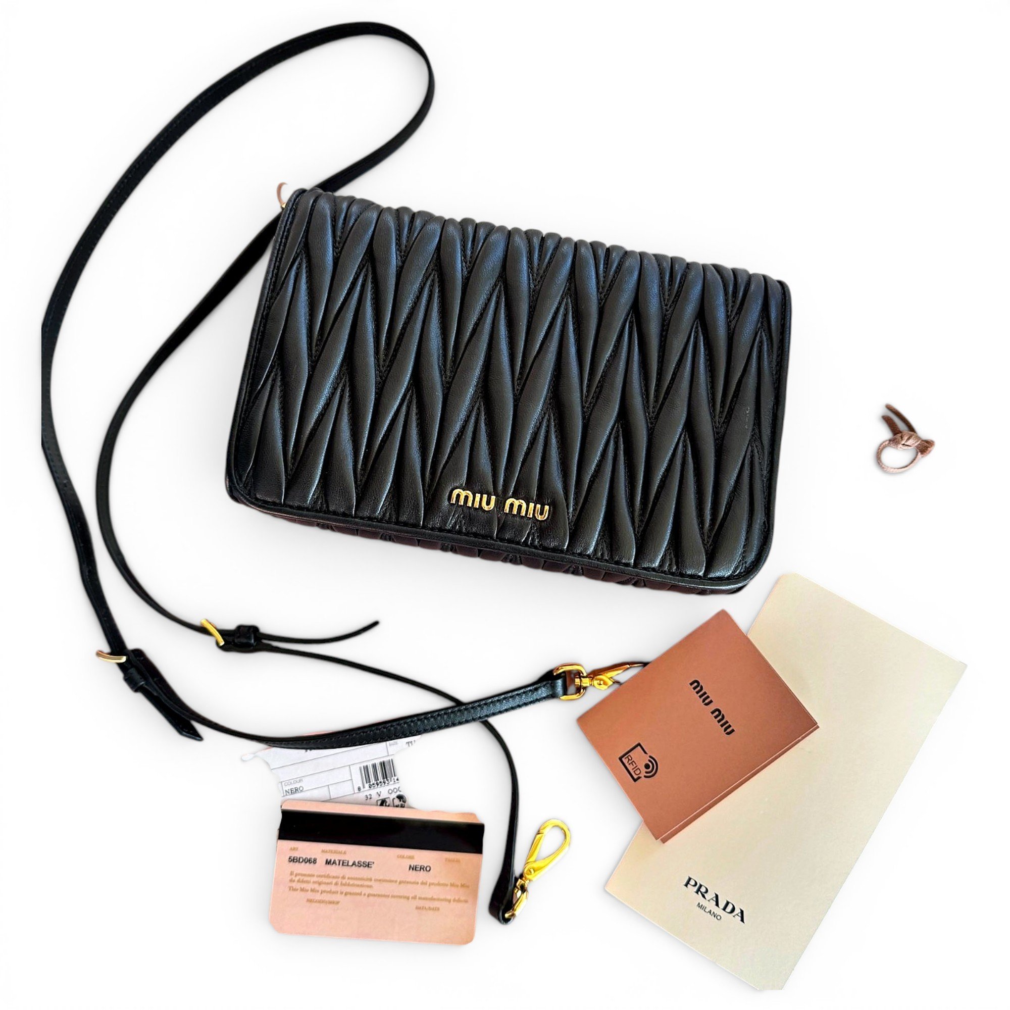 Miu Miu Matelassé leather handbag
