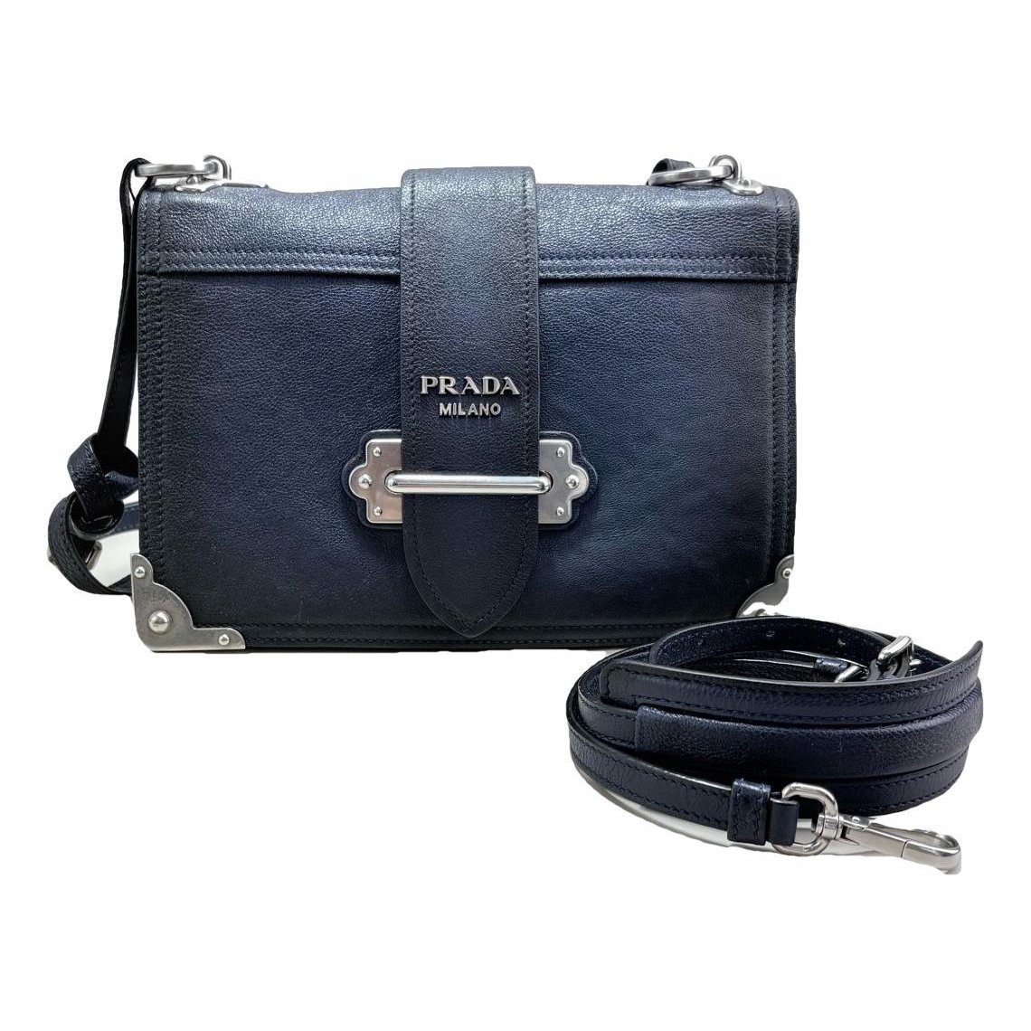 Cahier leather handbag