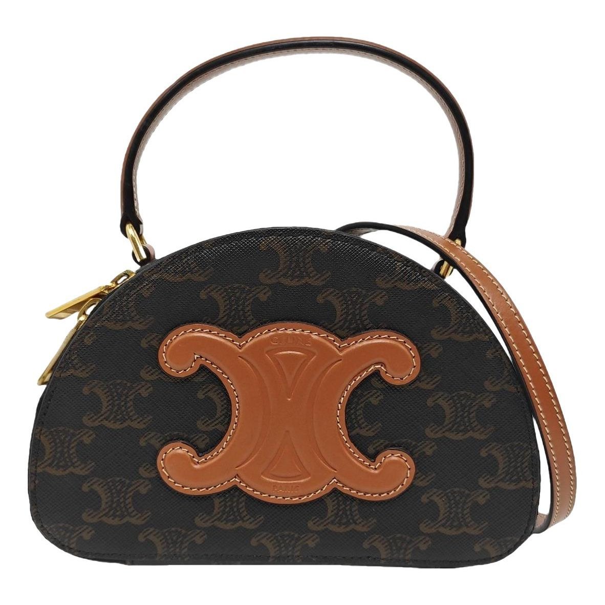Triomphe leather handbag