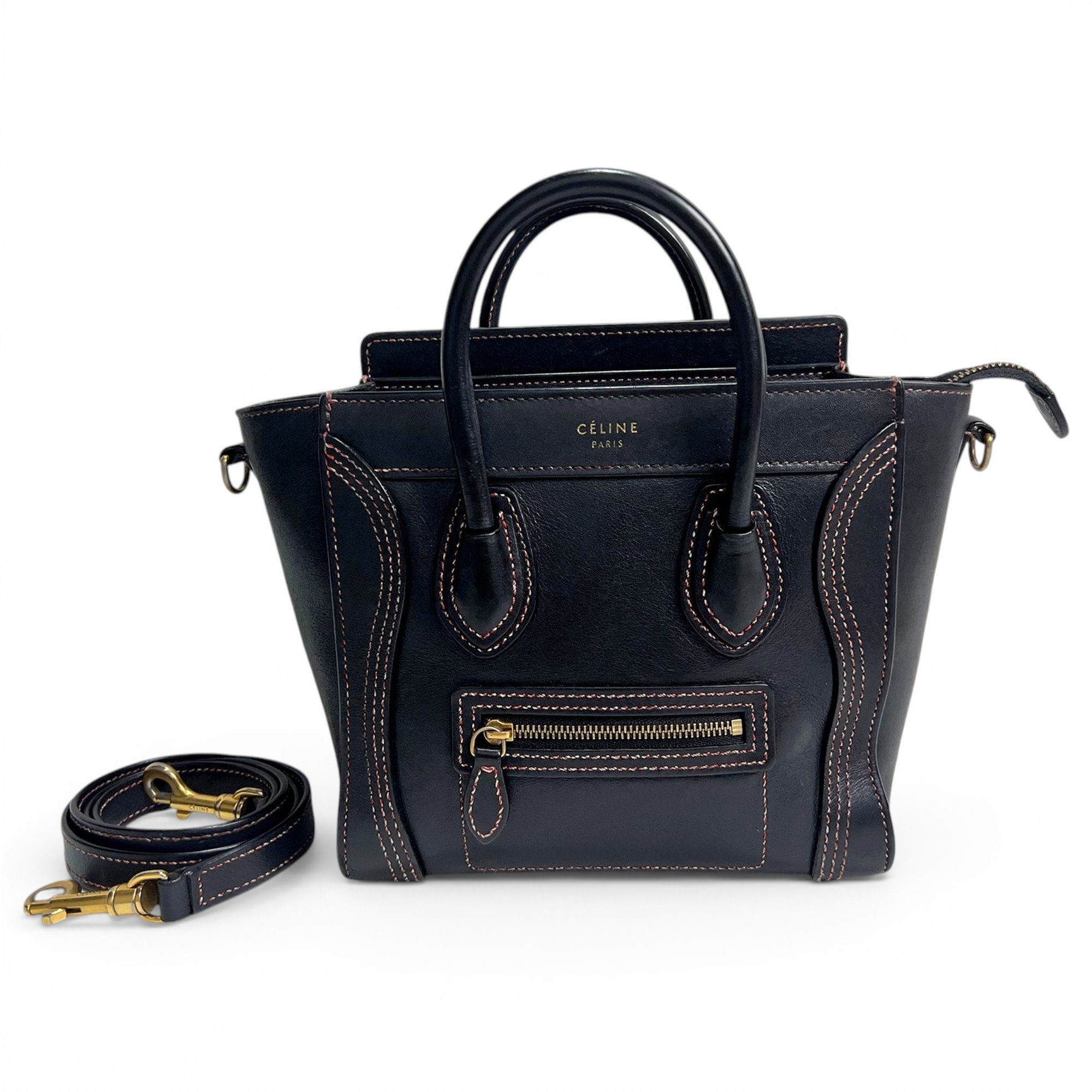 Nano Luggage leather handbag