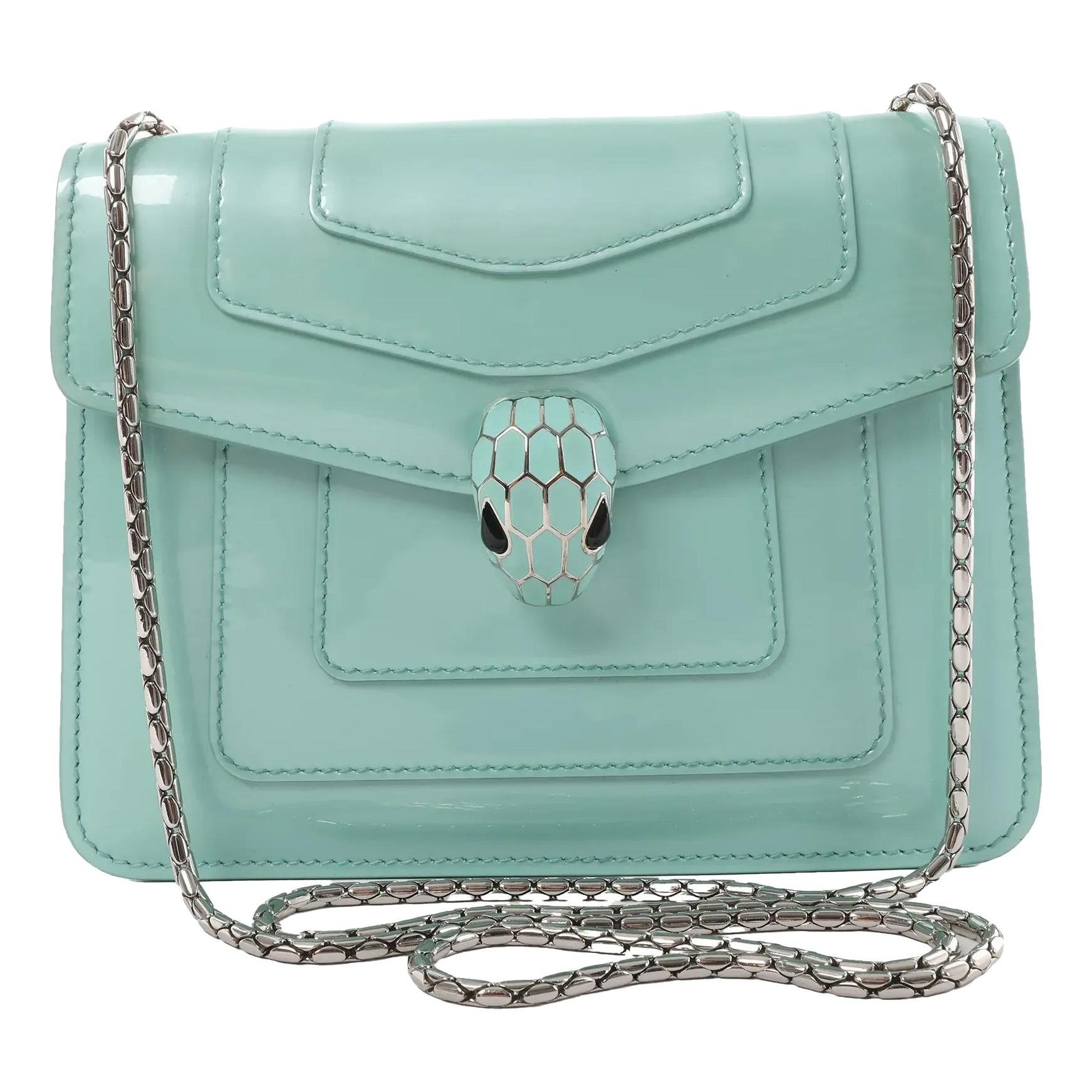 Serpenti patent leather crossbody bag