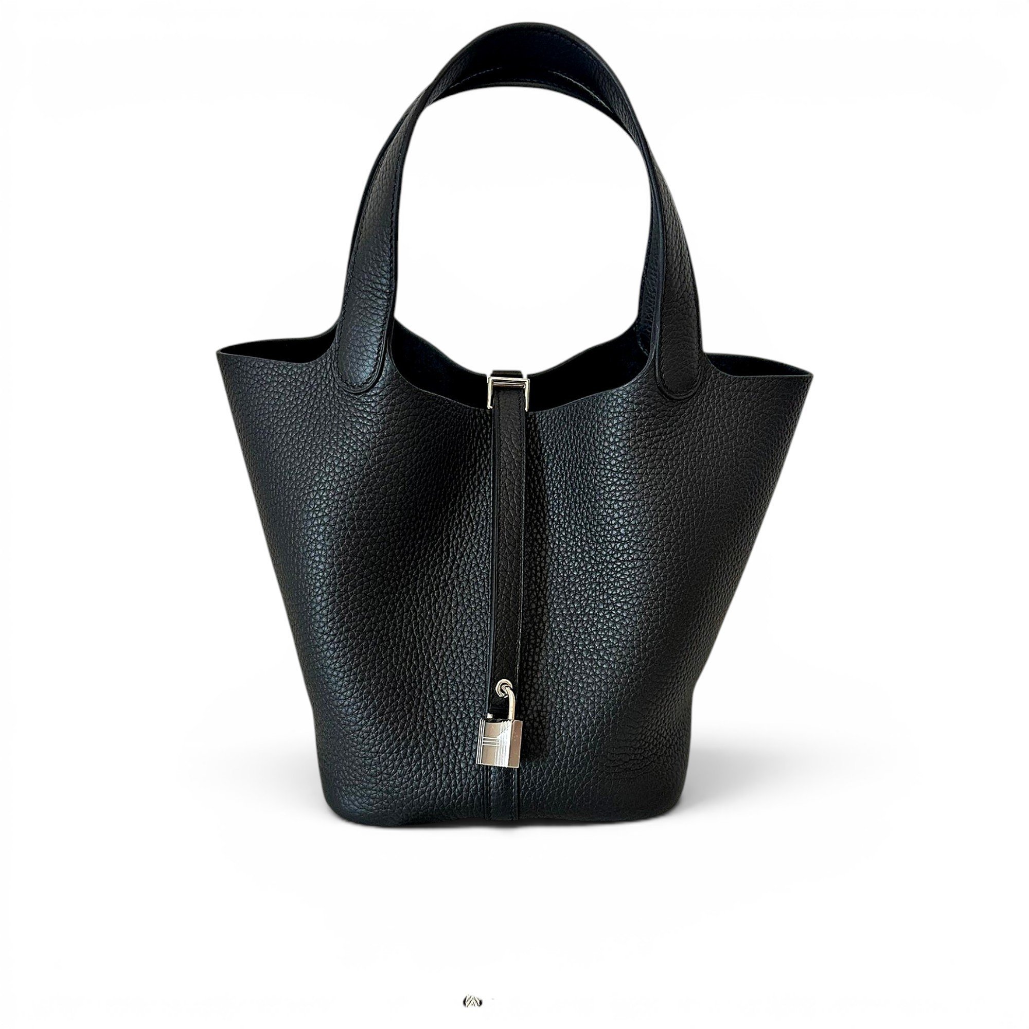Picotin leather tote