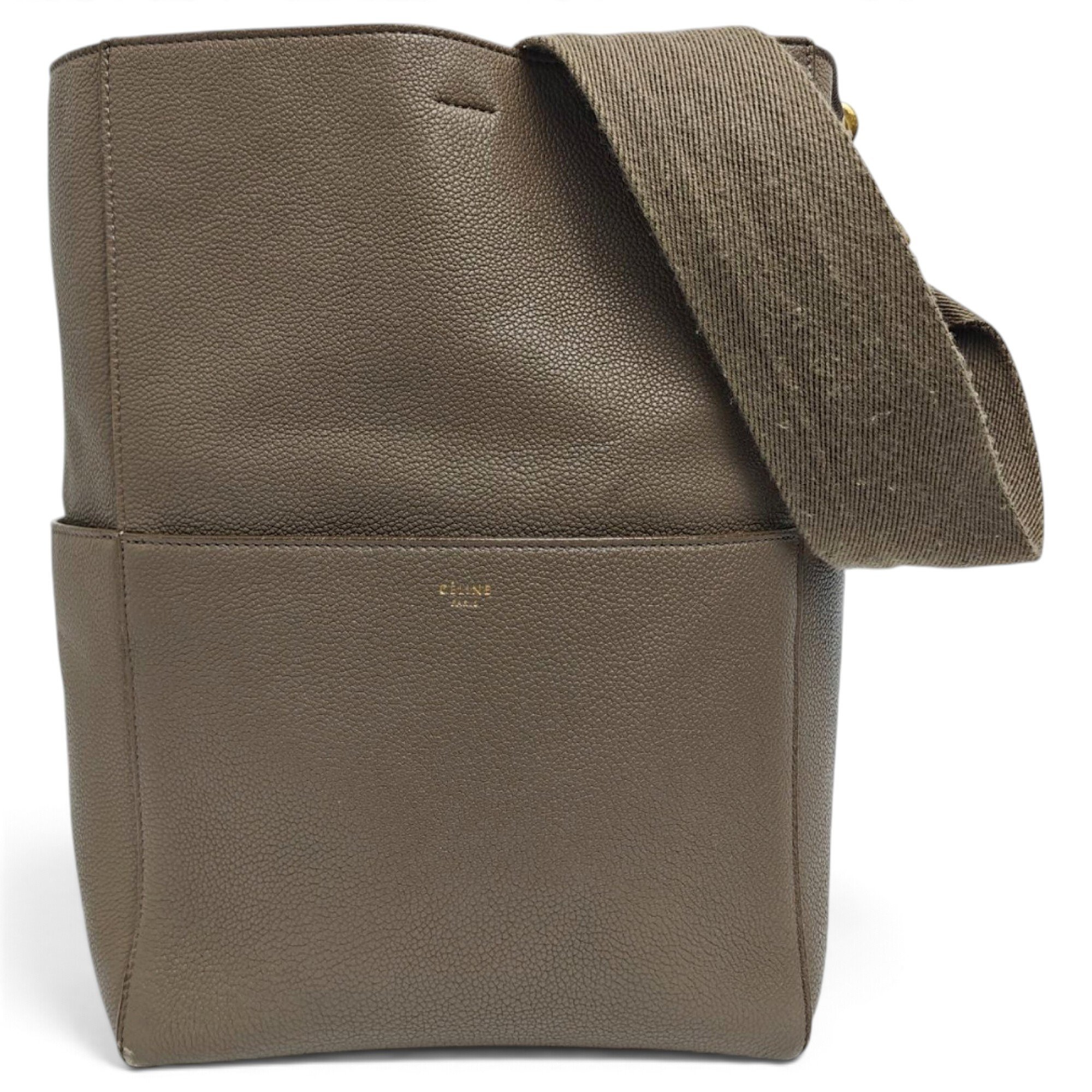 Seau Sangle leather handbag