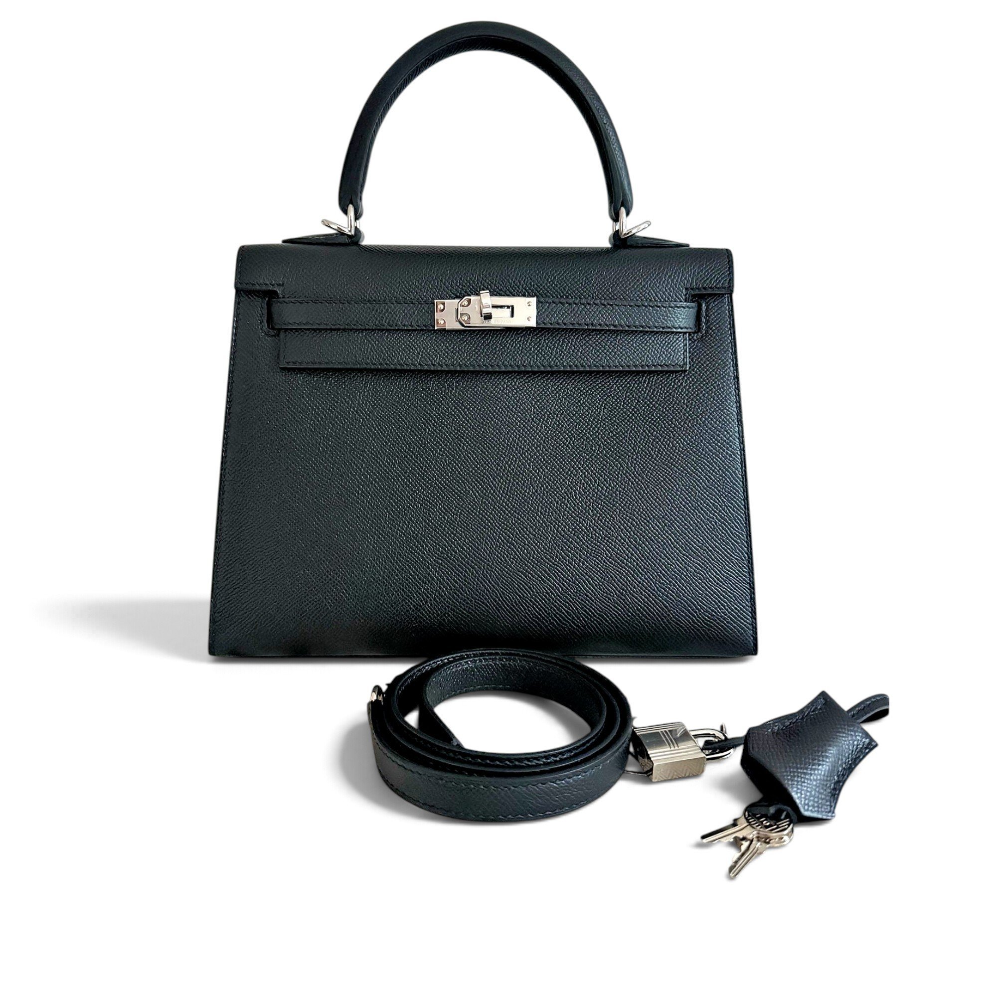 Hermes Kelly 25 Handbag Noir