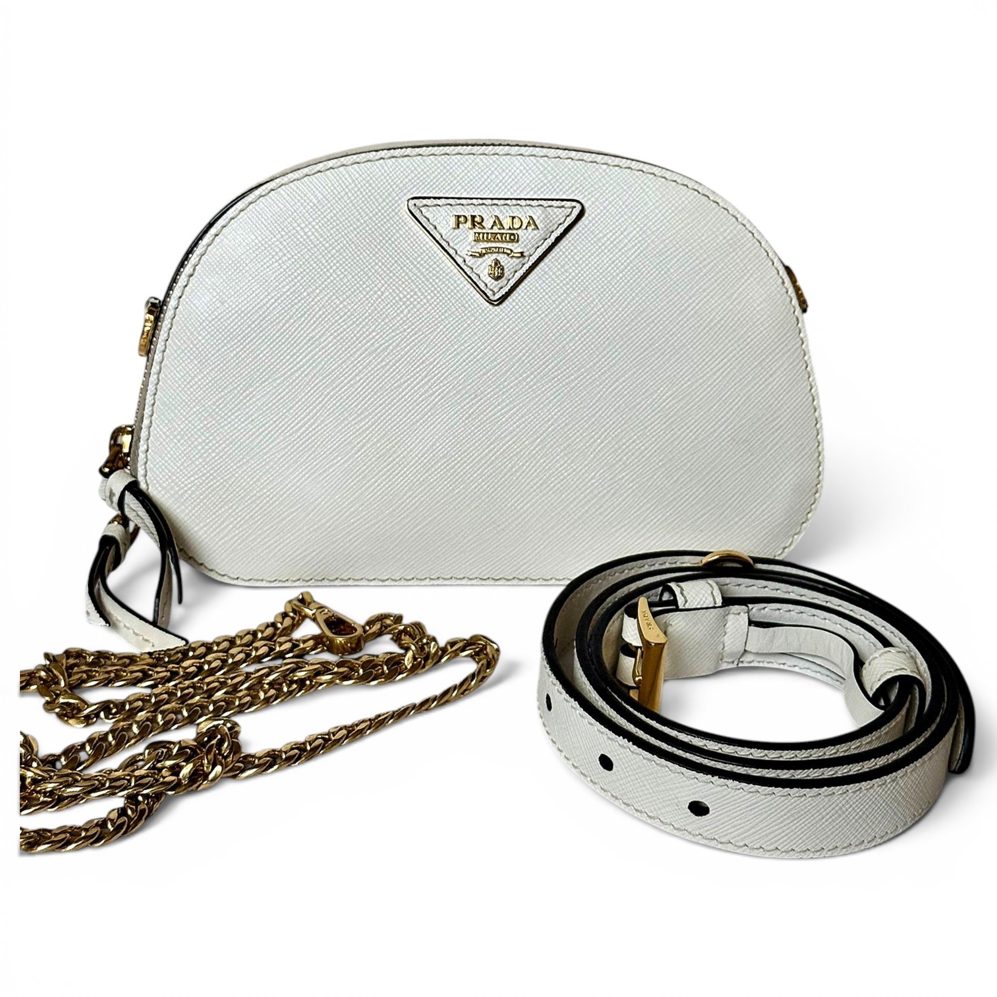 Leather clutch bag