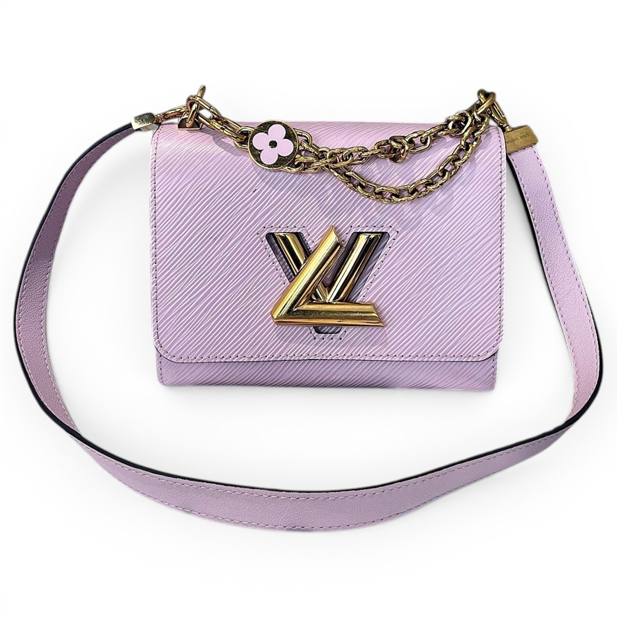Twist leather handbag