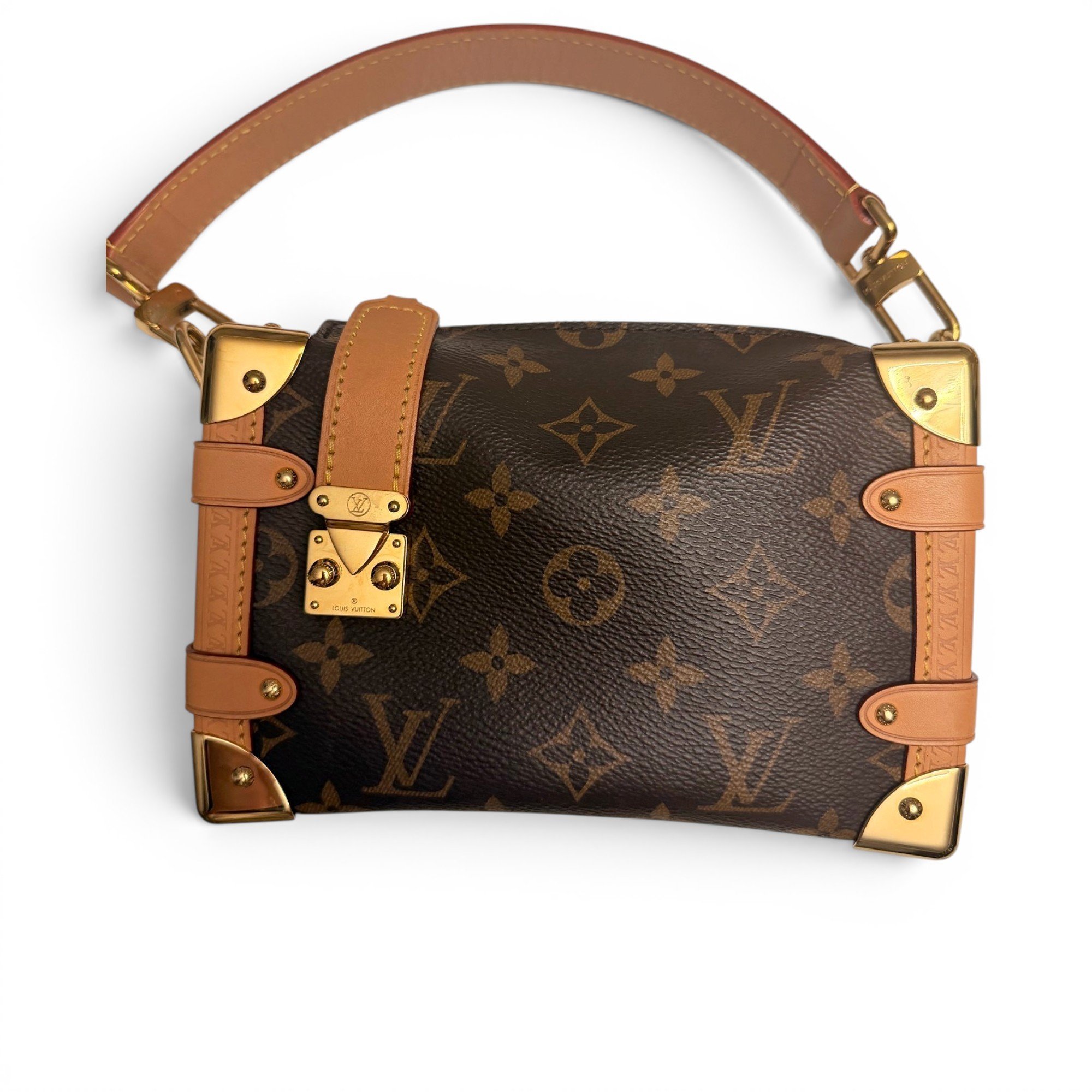 Petite Malle leather handbag