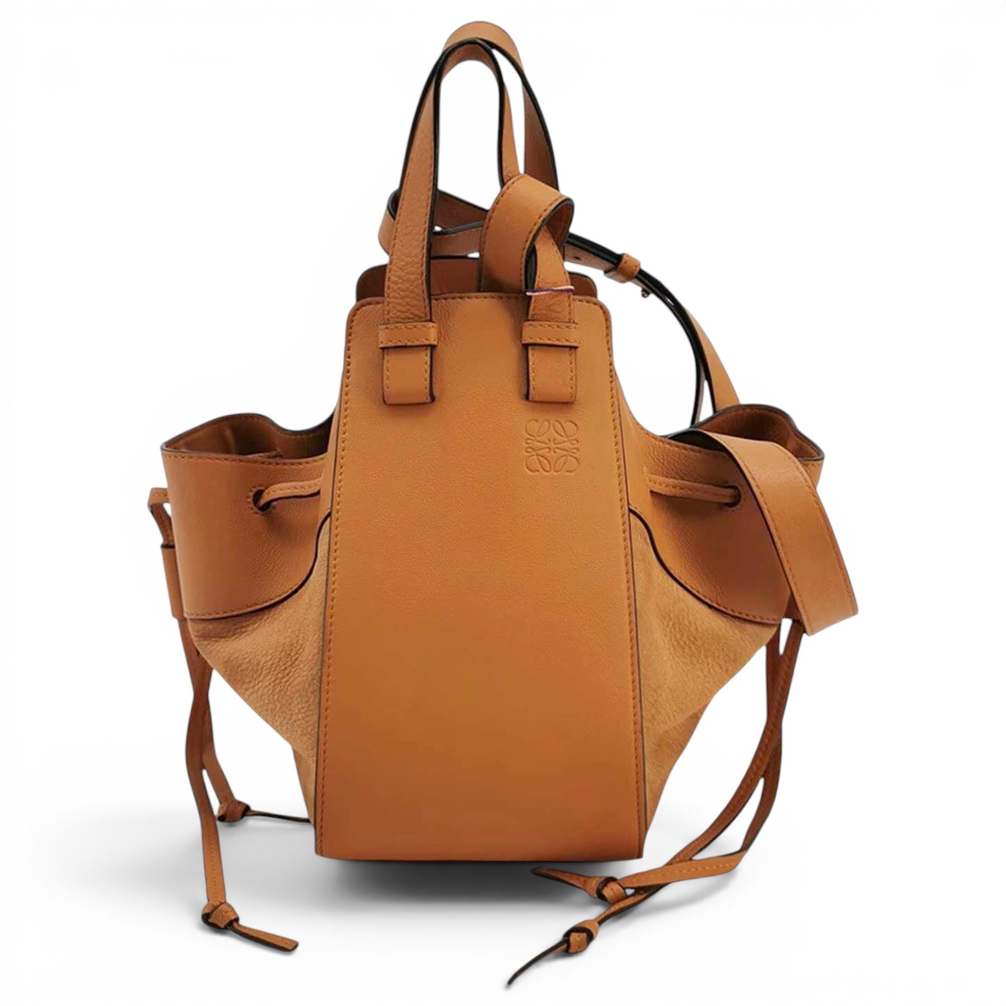 Hammock leather handbag