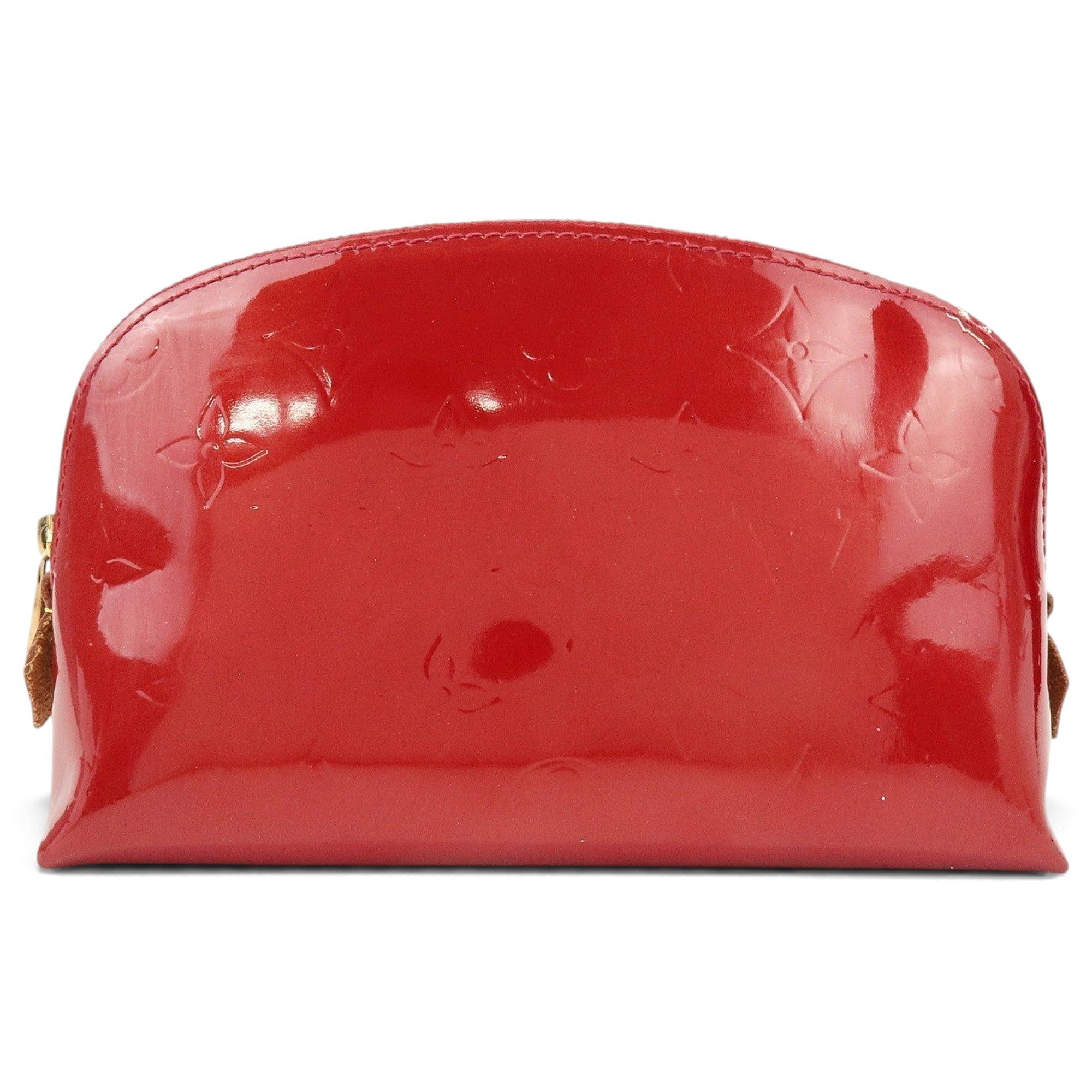 Patent leather vanity case