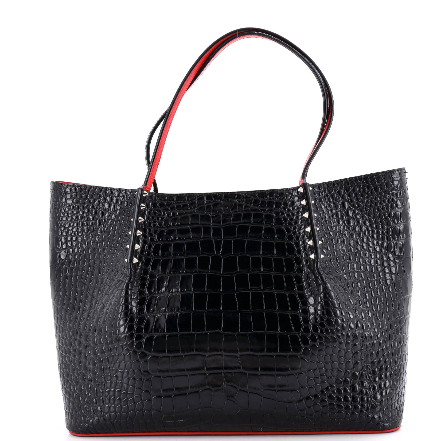Cabarock Tote Crocodile Embossed Leather Large