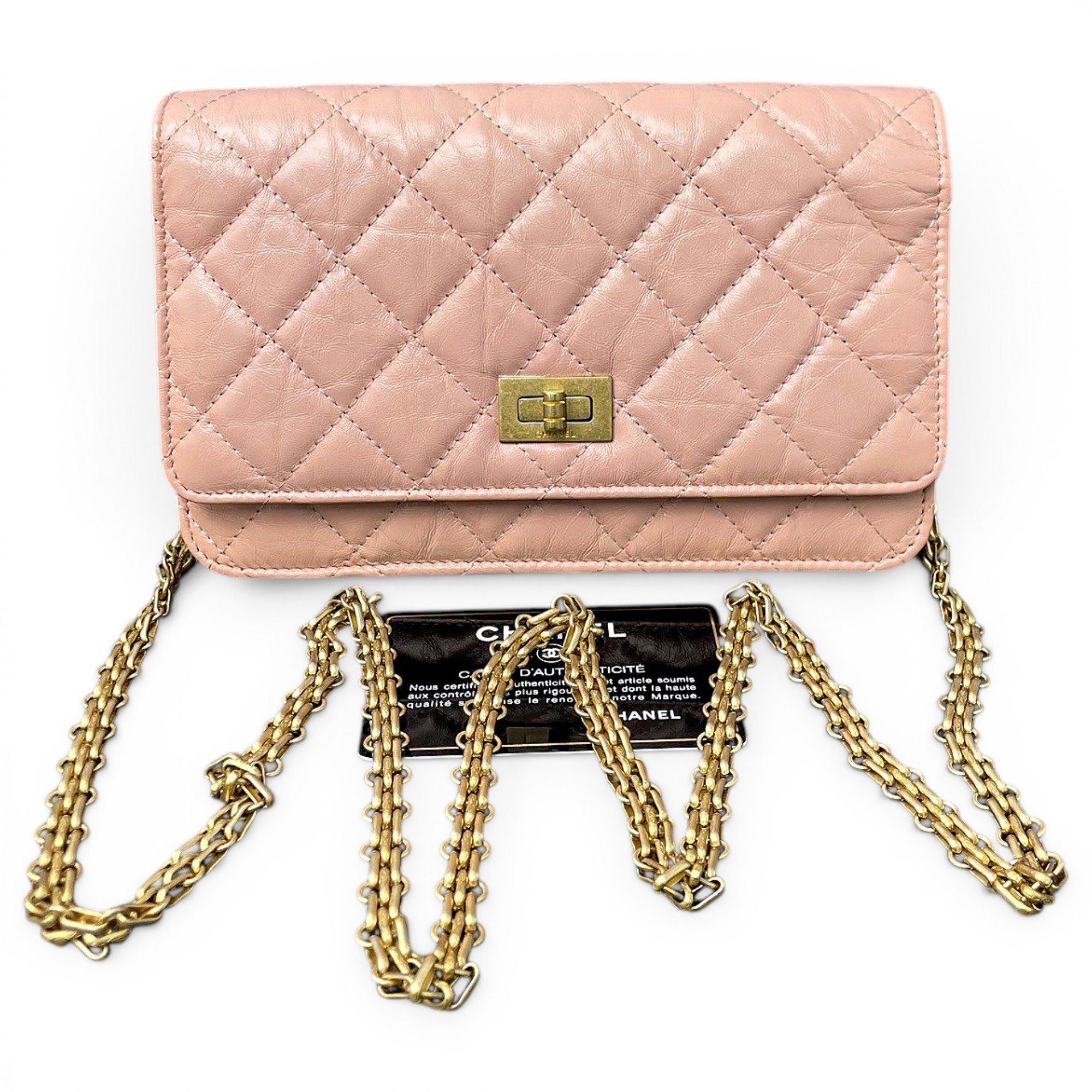 Wallet On Chain 2.55 leather crossbody bag