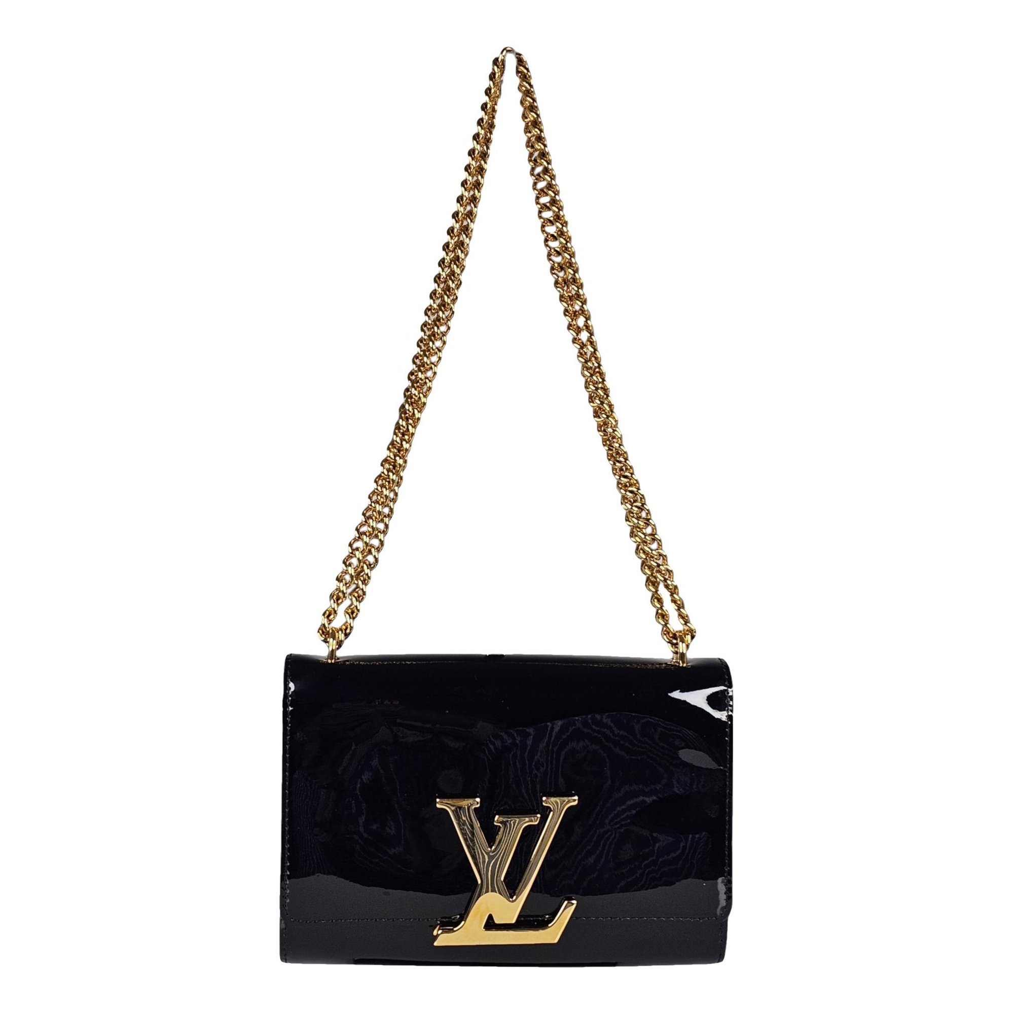 Louise patent leather handbag
