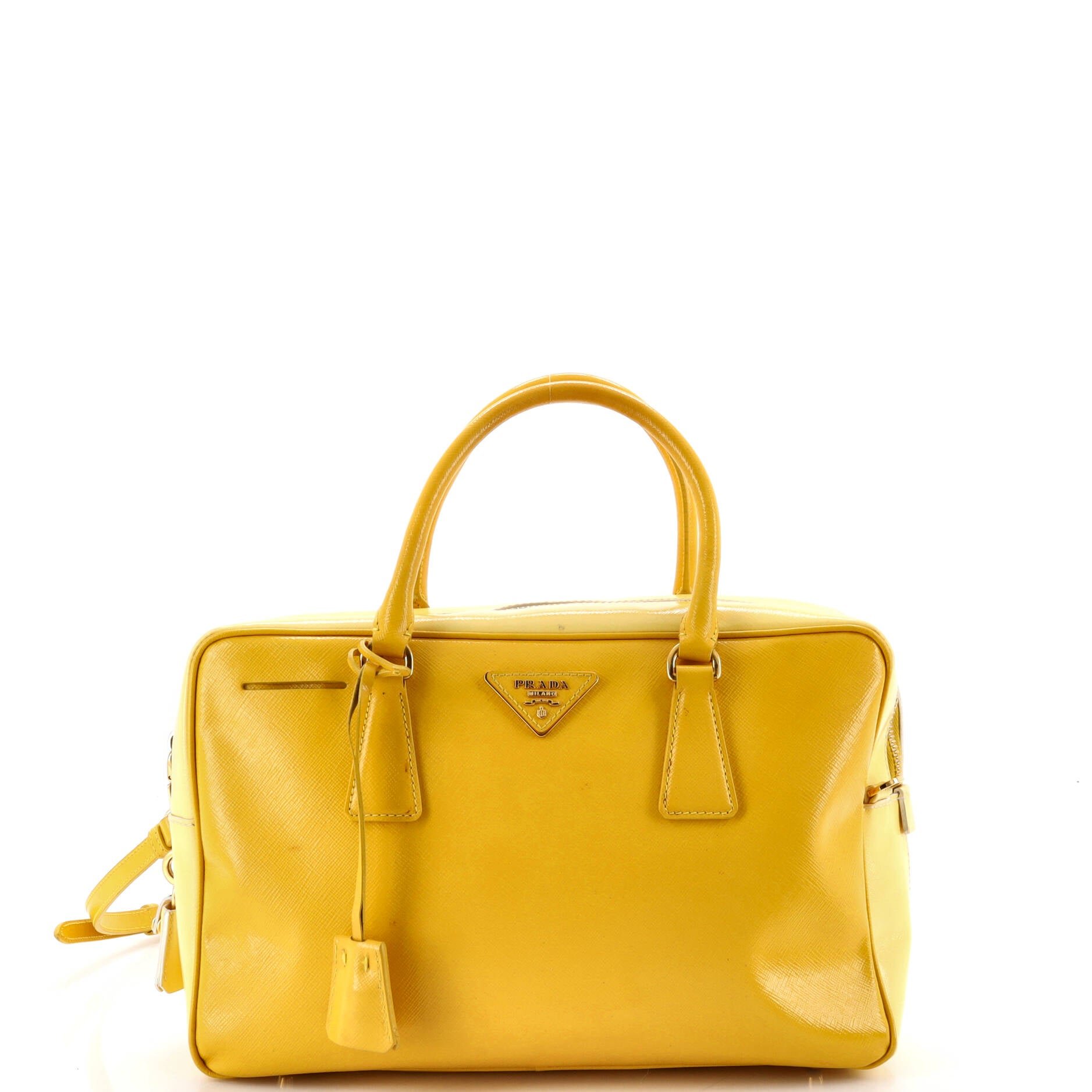 Bauletto Bag Vernice Saffiano Leather Medium