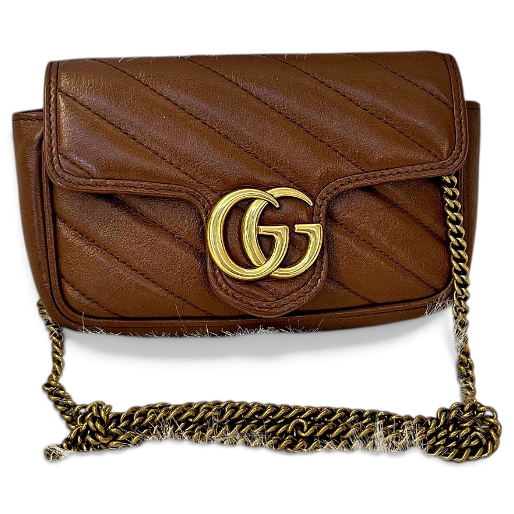 GG Marmont Flap leather handbag