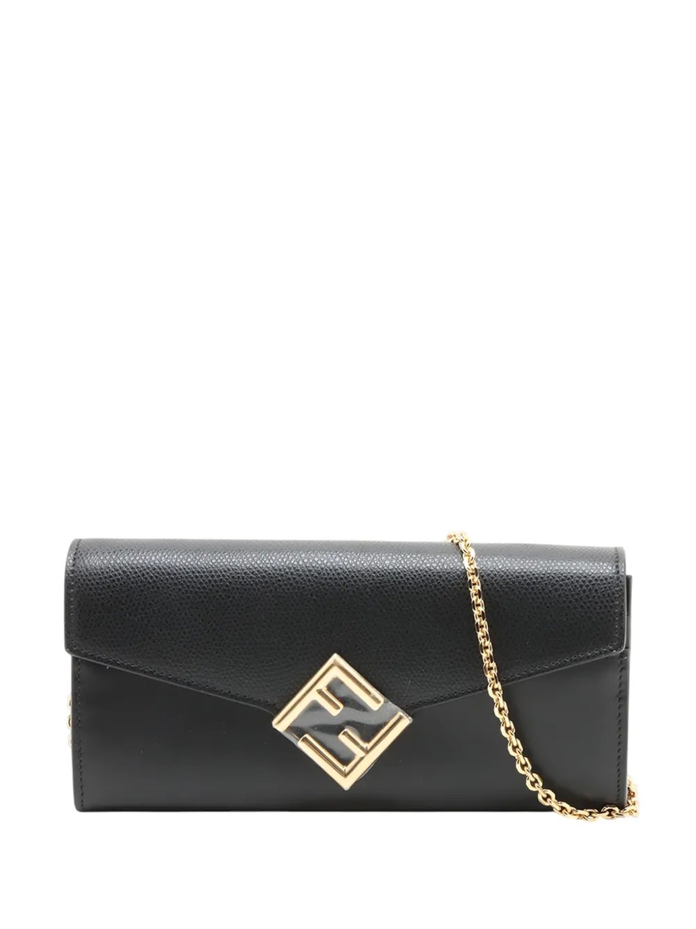 2010-2026 Leather FF Diamond Wallet on Chain crossbody bag