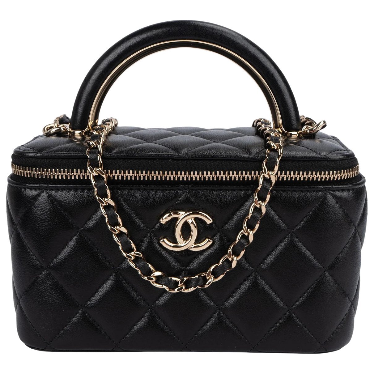 Leather vanity case
