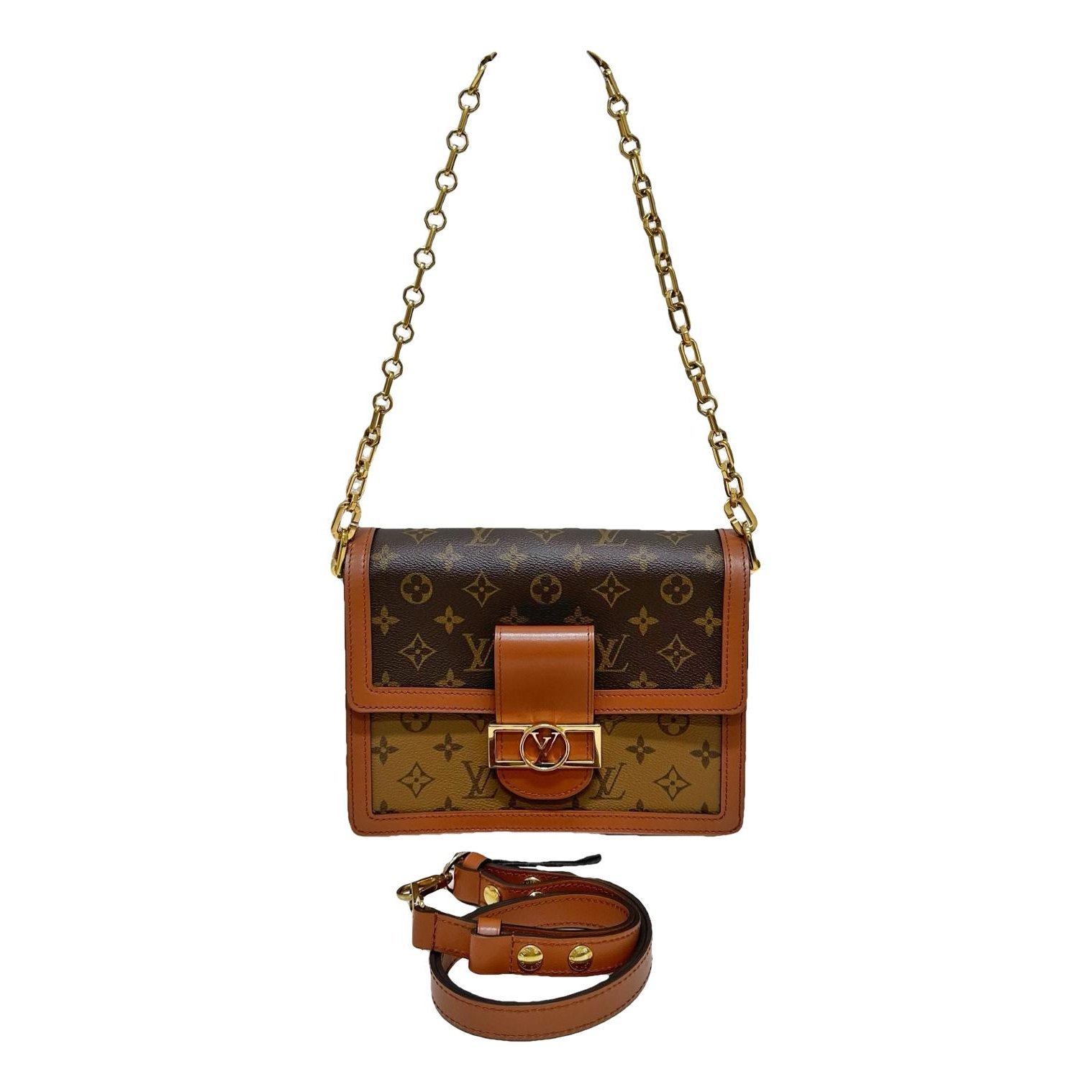 Dauphine leather handbag