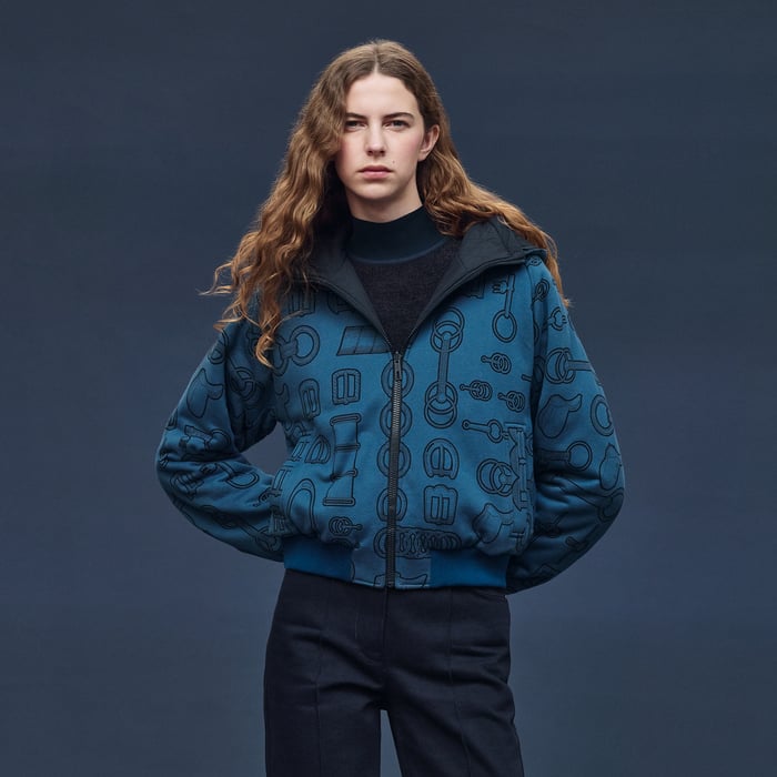 Bleu Canard "Cahier Du Colporteur" Reversible Jacket