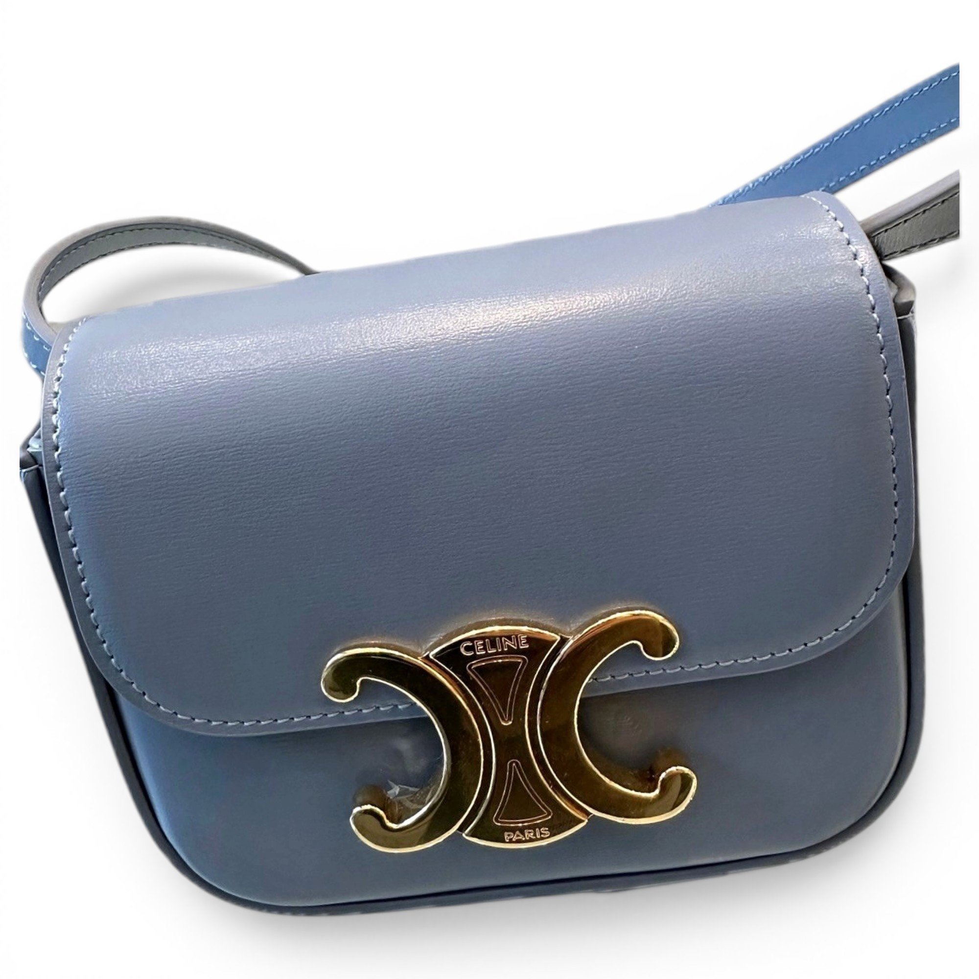 Triomphe leather handbag