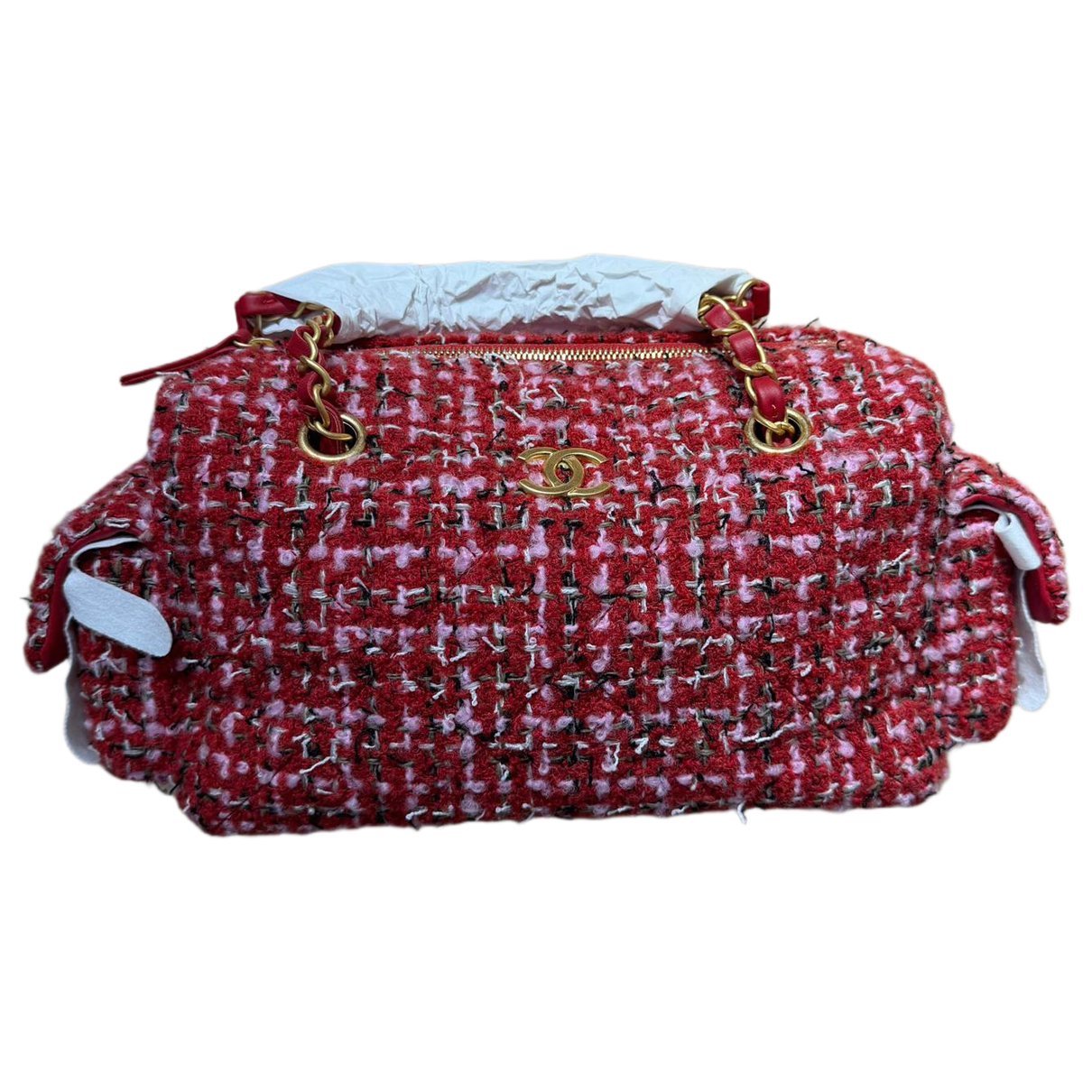 Bowling Bag tweed handbag