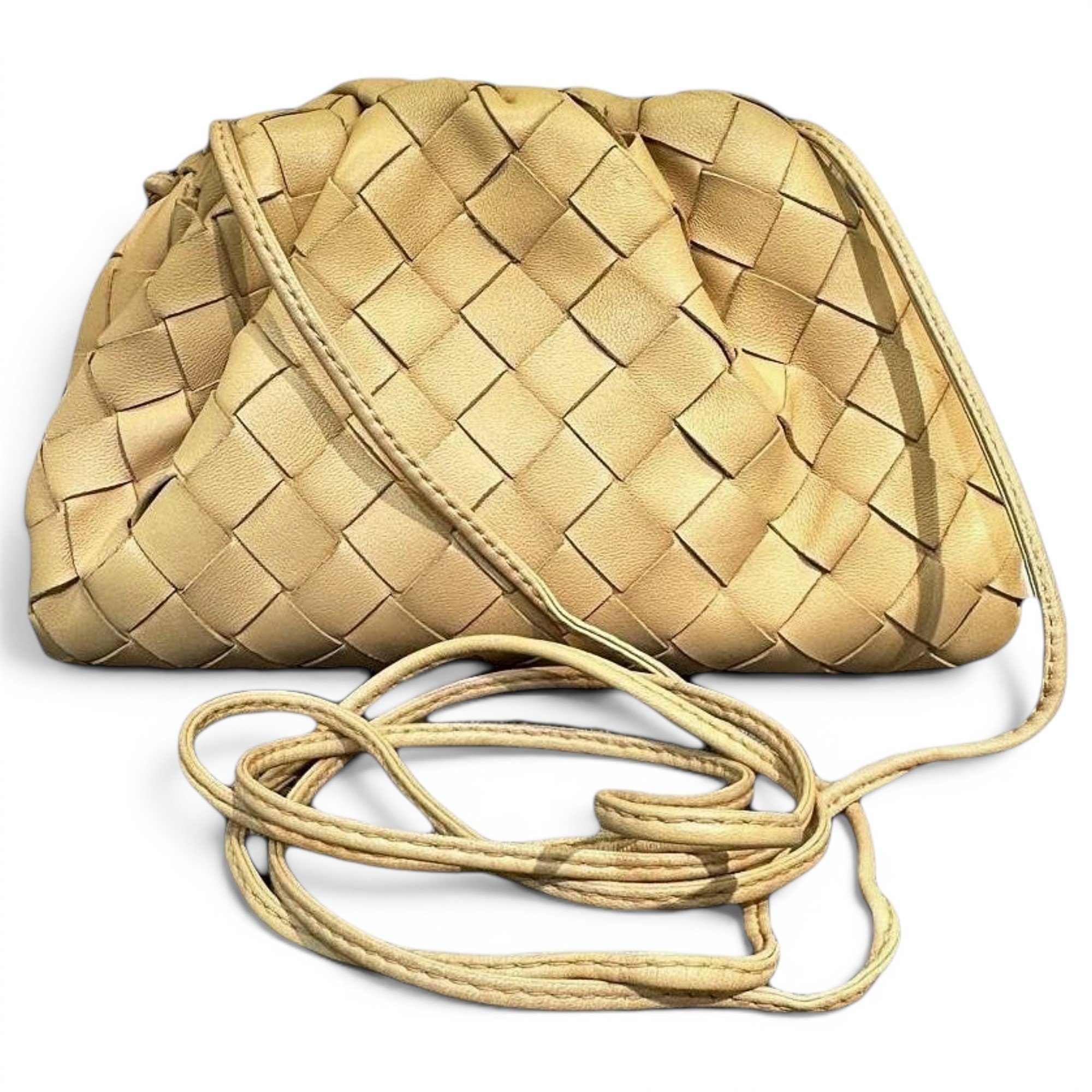 Pouch leather handbag