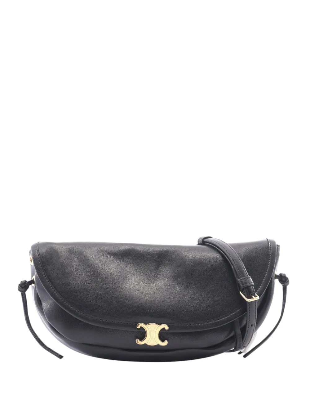 2010-2026 Leather Triomphe Little Half Moon Soft Bag crossbody bag