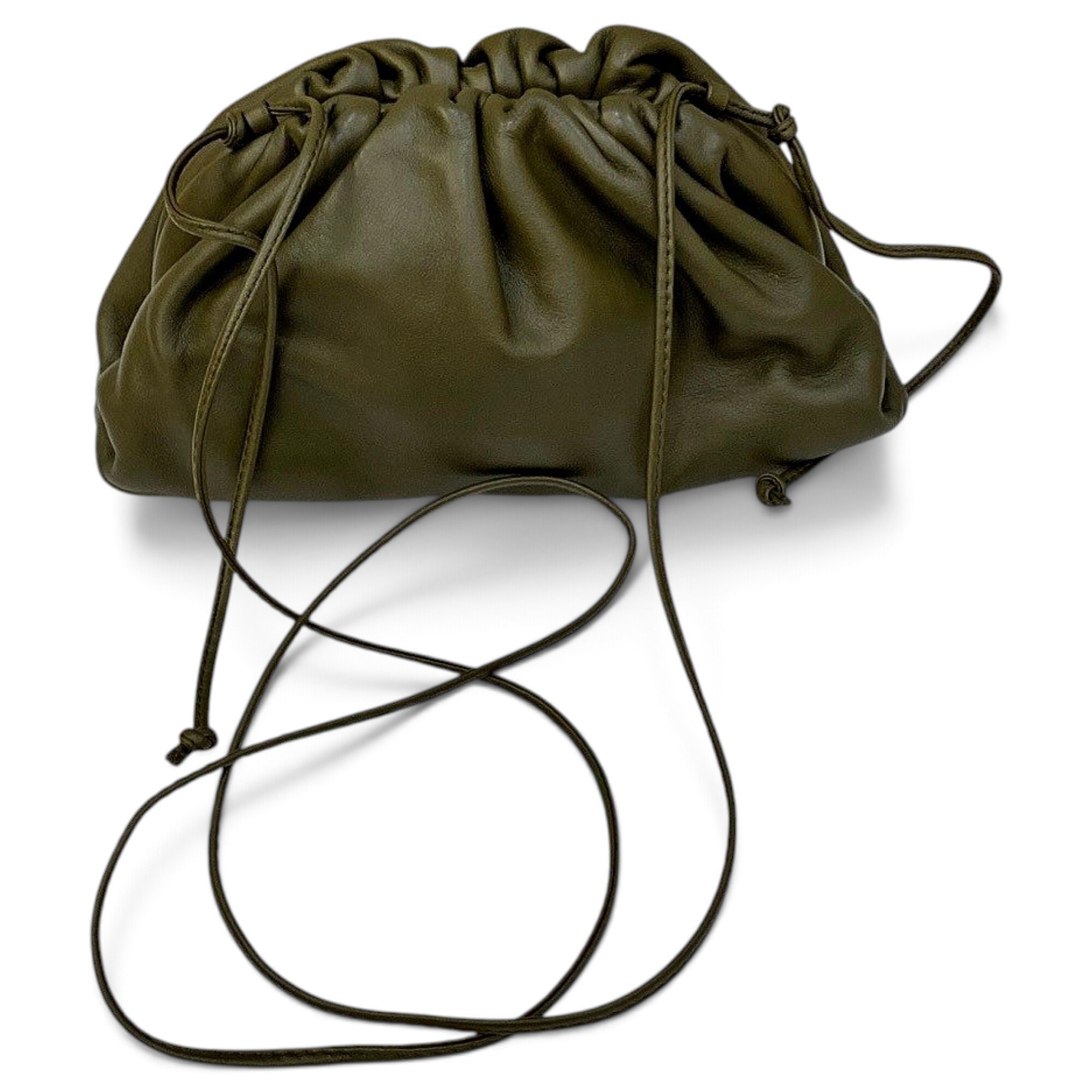 Pouch leather handbag
