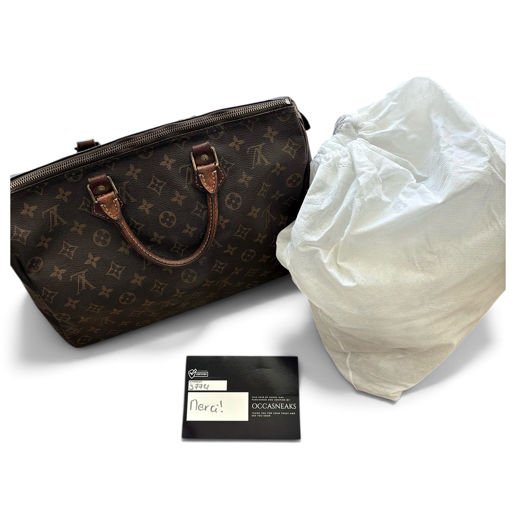 Louis Vuitton Speedy leather handbag