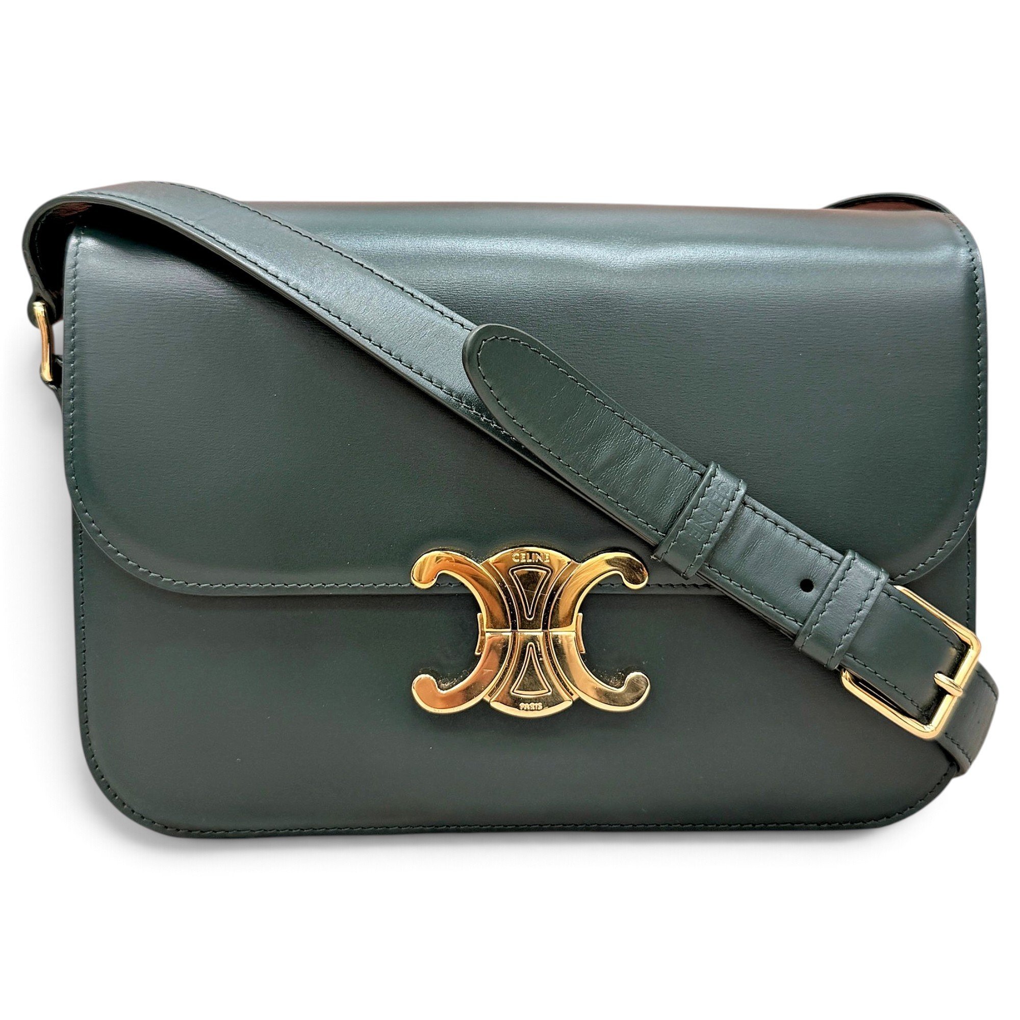 Triomphe leather handbag