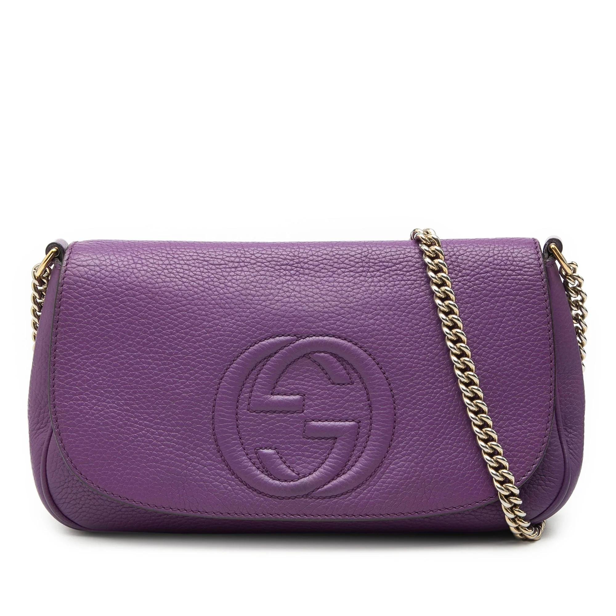 Soho Chain pony-style calfskin crossbody bag