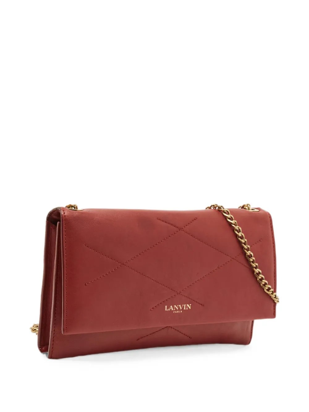 Sugar chain-strap leather shoulder bag