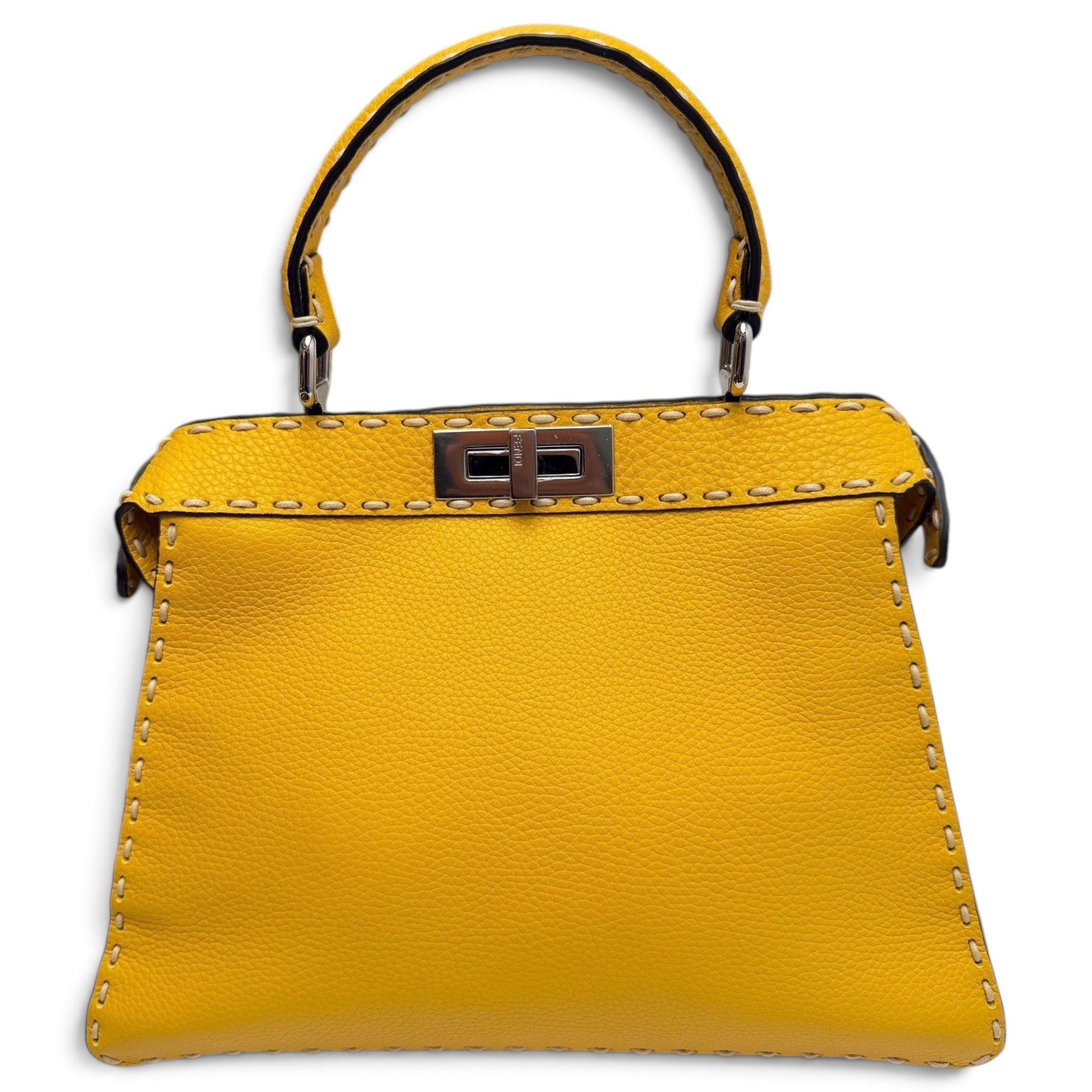 Peekaboo leather handbag