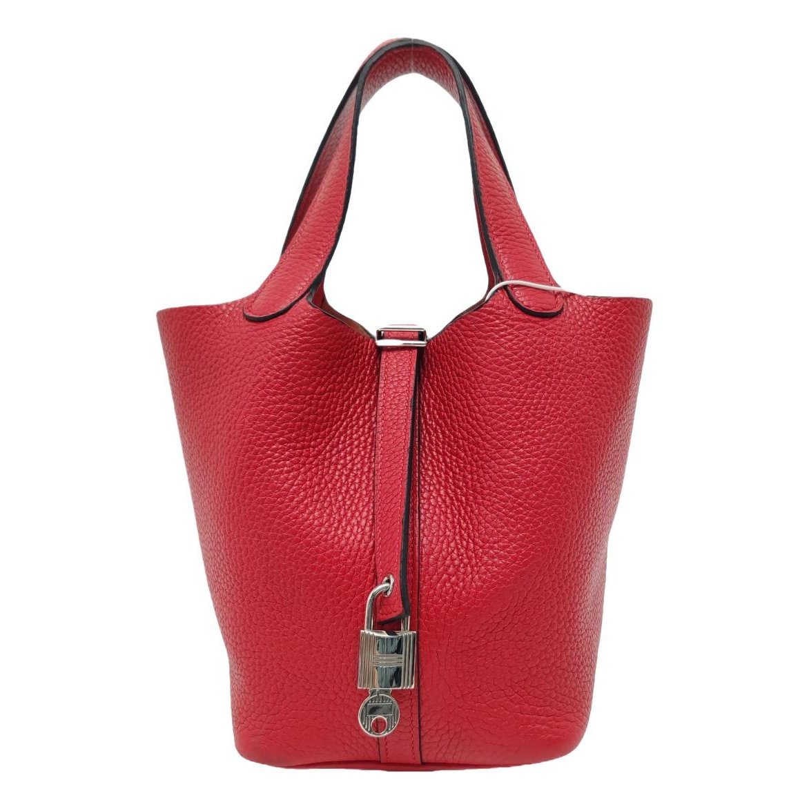 Picotin leather tote