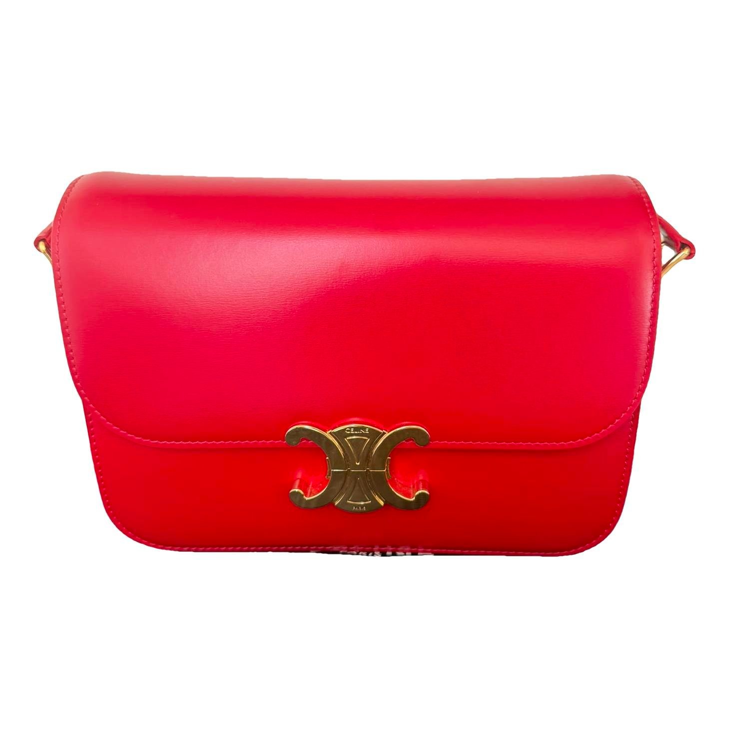 Triomphe leather handbag