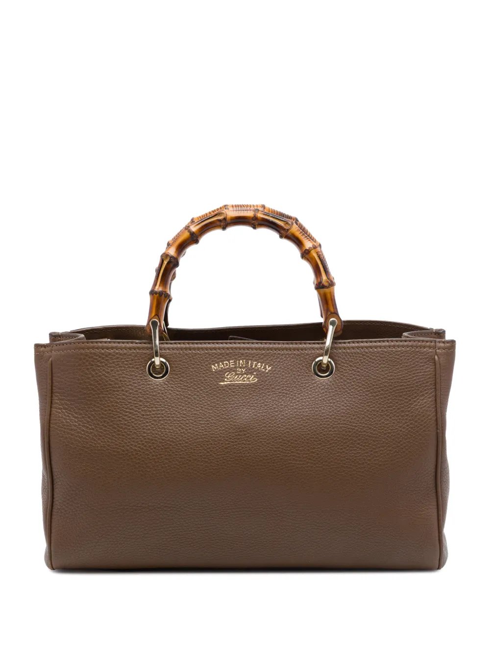 2016-2026 Medium Calfskin Bamboo Shopper satchel