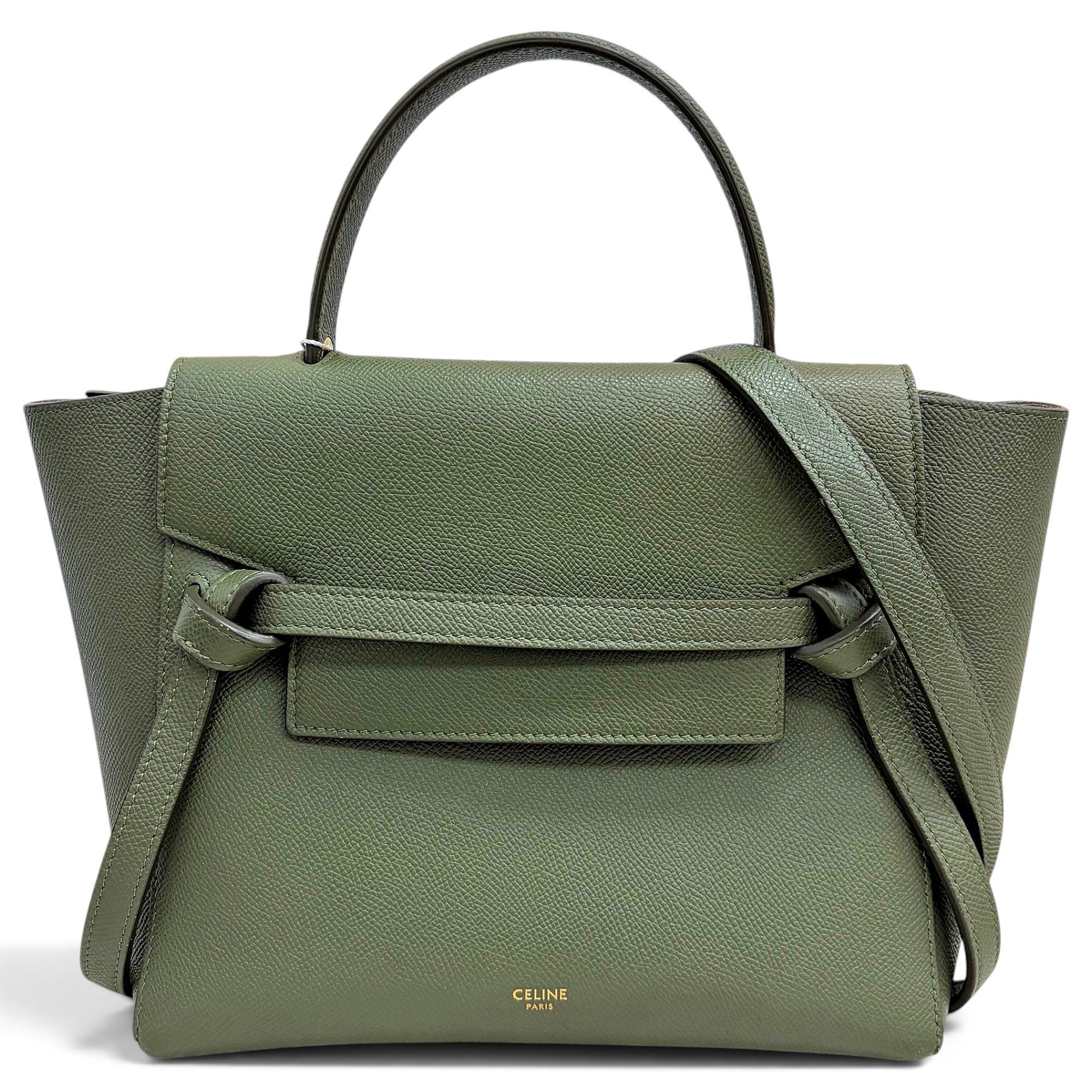 Belt leather handbag