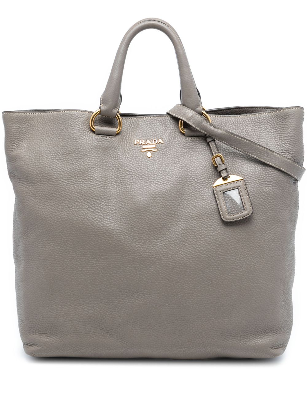 Prada 2000-2025 Vitello Daino Open Convertible Tote satchel